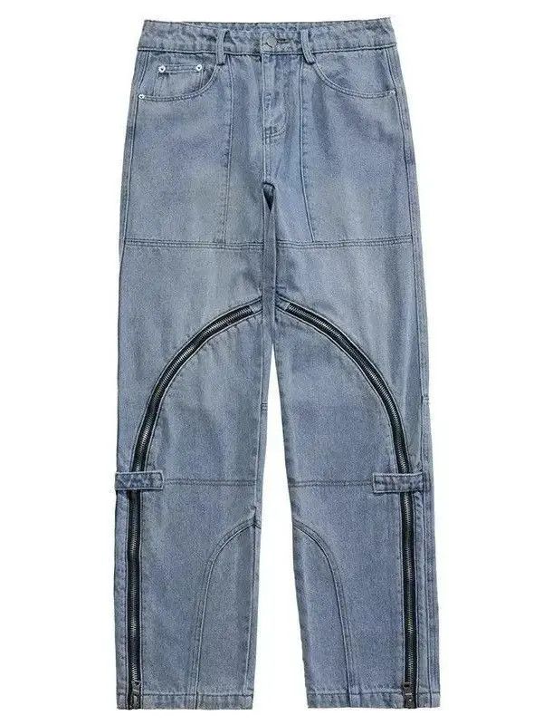 Japanese Brand Retro loose zipper micro flared jeans Size US 30 / EU 46 - 4 Thumbnail