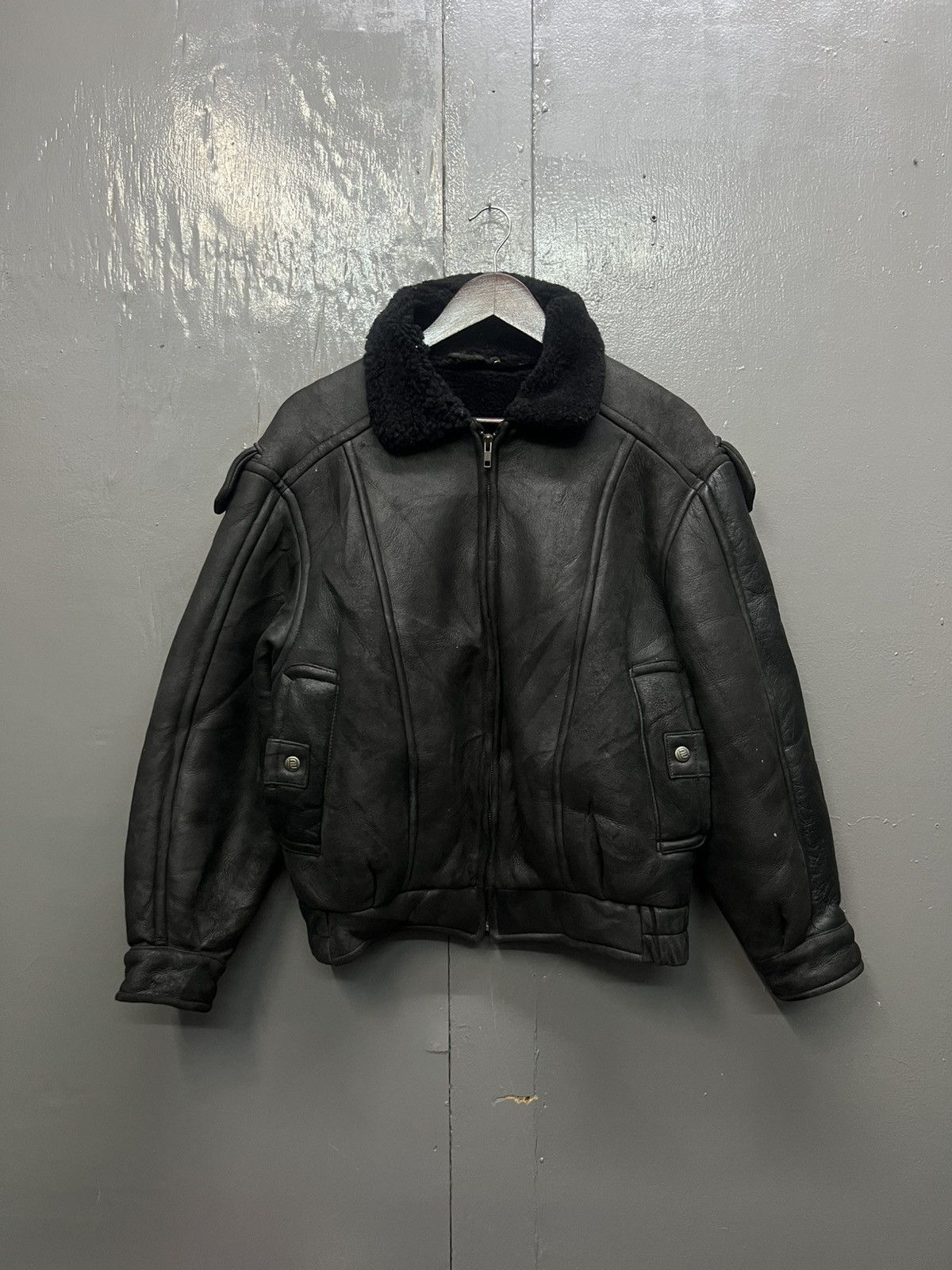 Robert Comstock Shearling Leather Jacket