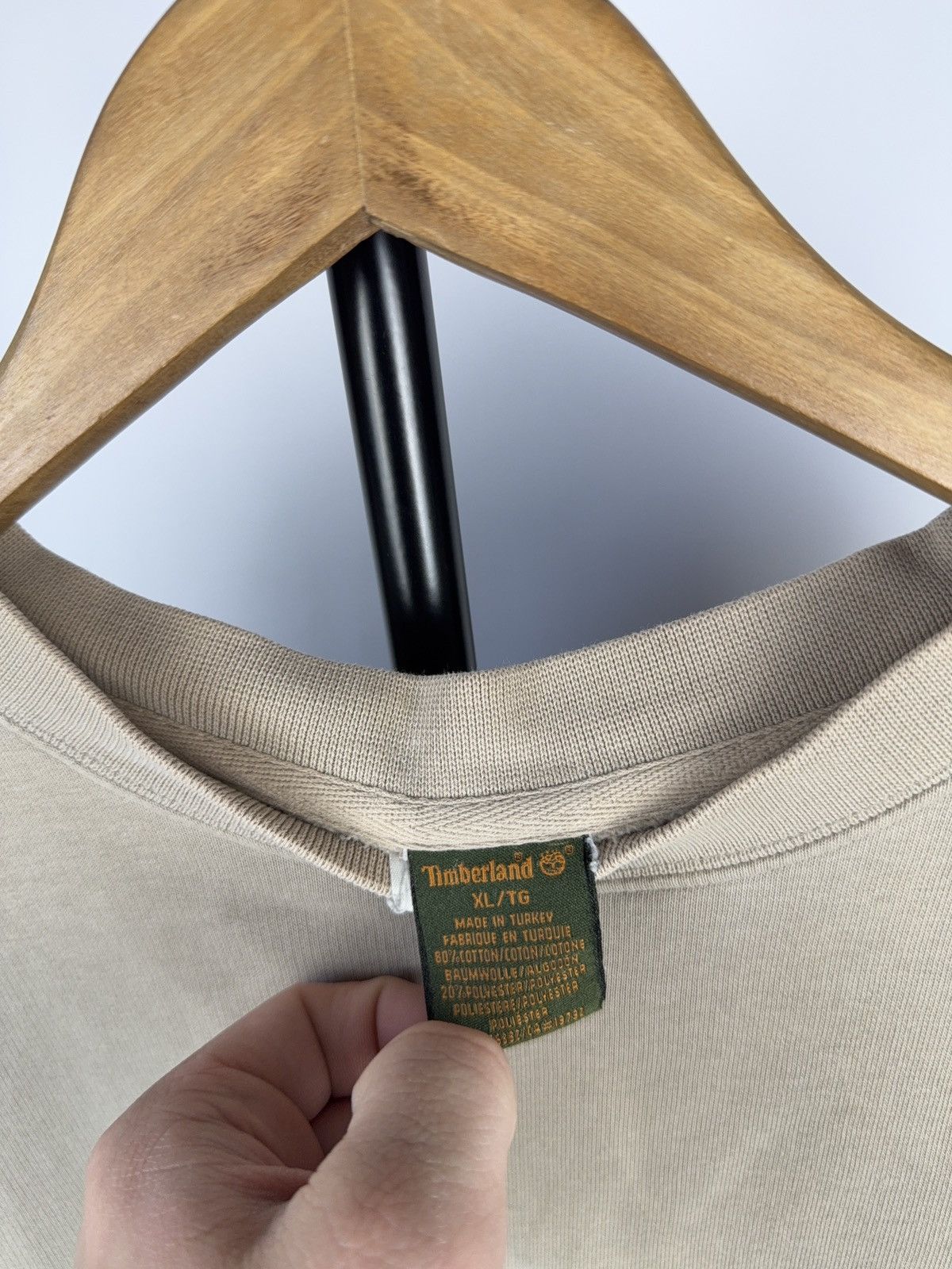 Timberland 00s Timberland Distressed Vintage Logo Crewneck Sweatshirt Size US XL / EU 56 / 4 - 4 Thumbnail