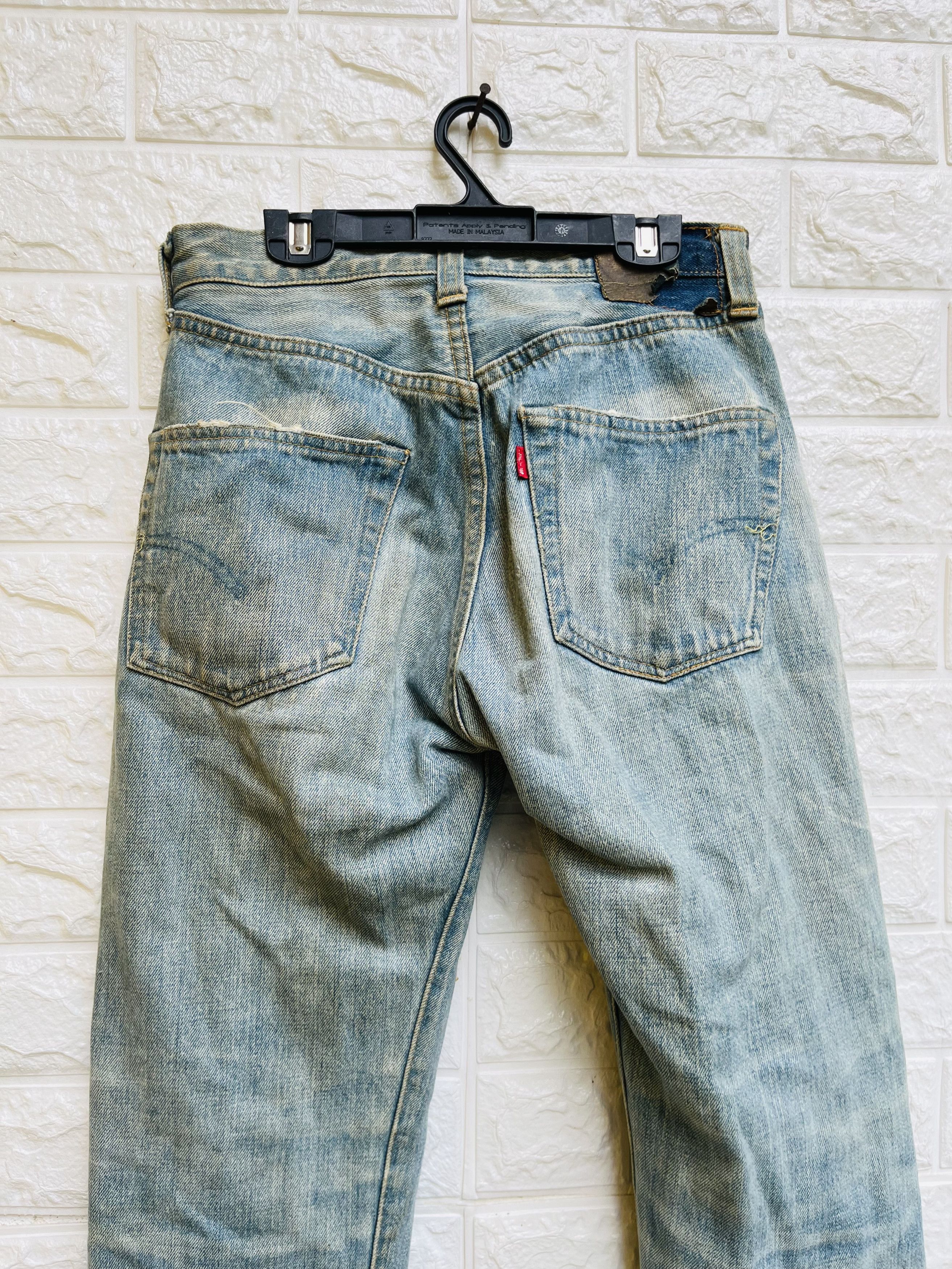 Levi's Vintage Clothing × Vintage Vintage Levis Distressed Designer Fashion Style Size US 28 / EU 44 - 7 Thumbnail