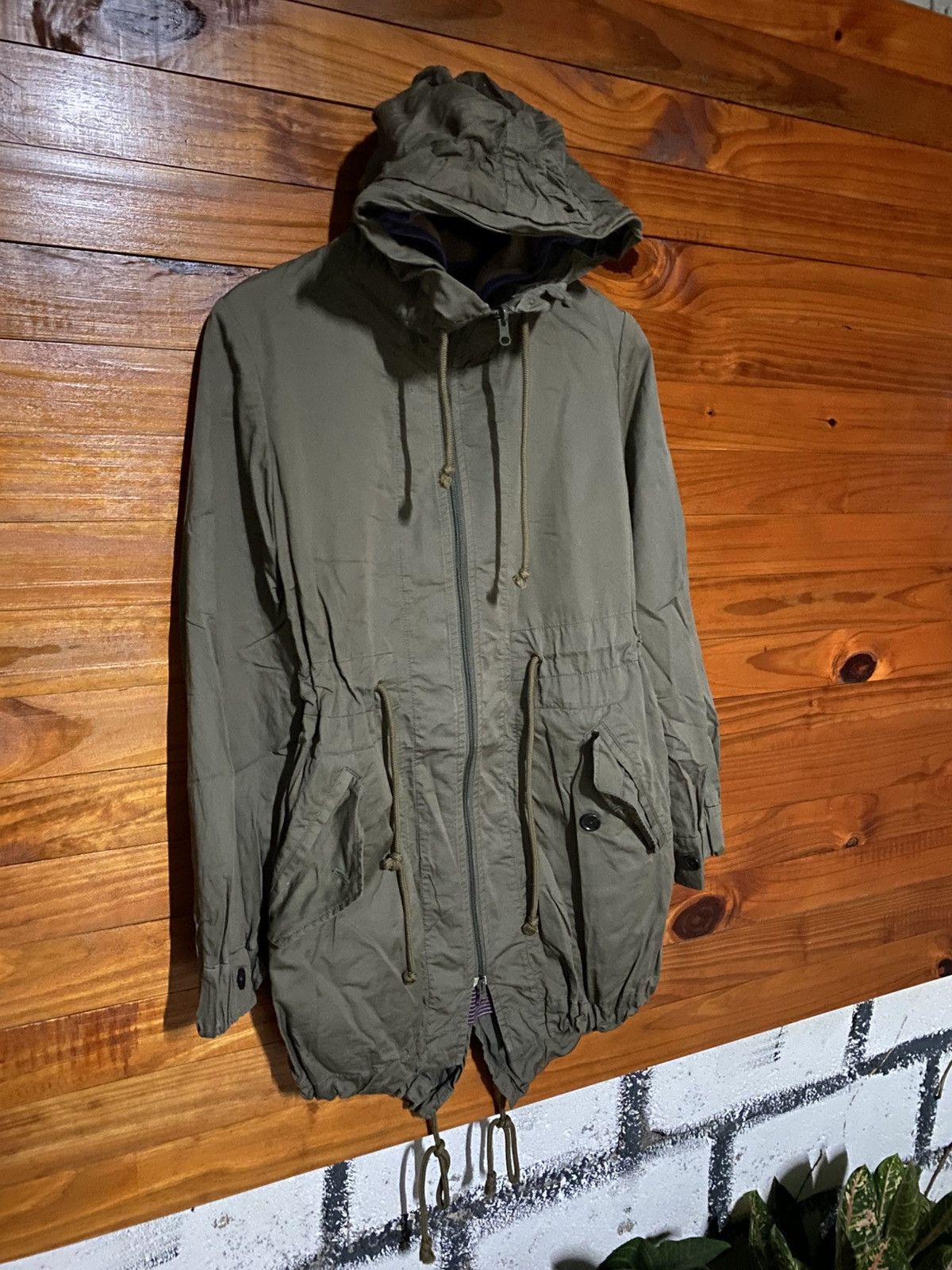 Frapbois FRAPBOIS Olive Green Hooded Mod Coat – Japanese Designer Size US S / EU 44-46 / 1 - 5 Thumbnail