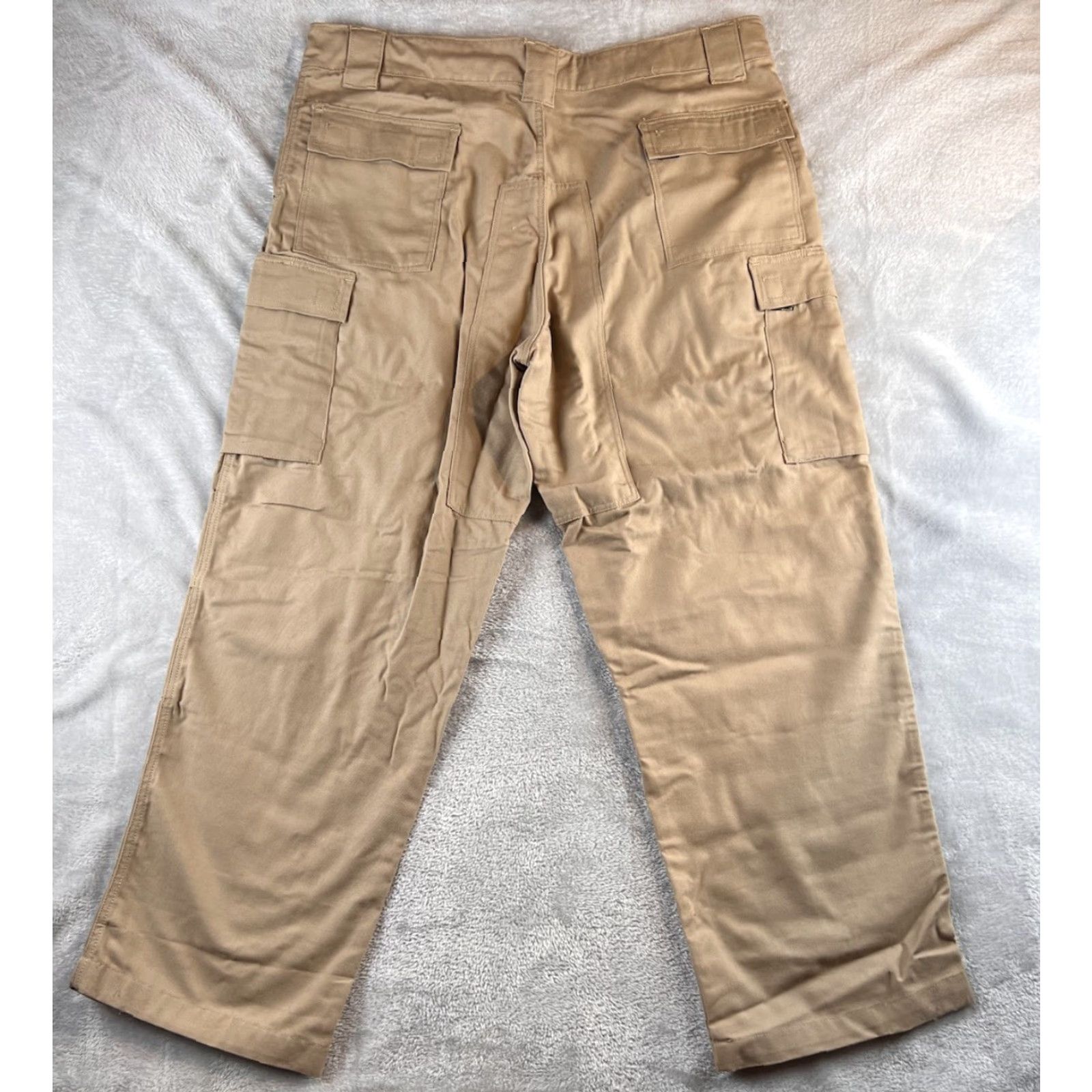 Vintage Westex Cargo Pants XL Mens 40x30 Flame-Resistant Beige Workwear Size US 36 / EU 52 - 2 Thumbnail
