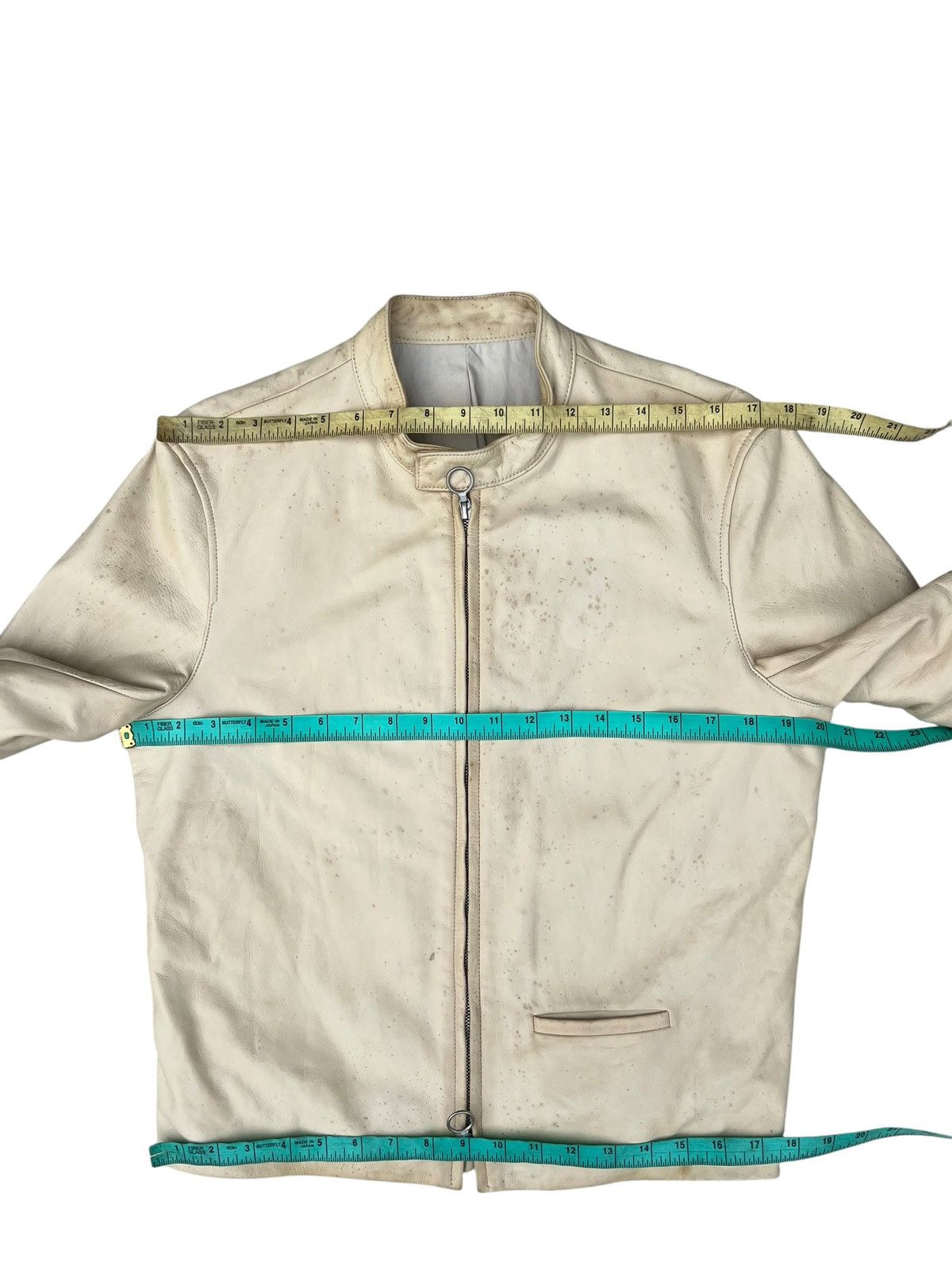 Leather VTG Max Fritz Japan Dirty Patina Cow Leather Racer Jacket Size US M / EU 48-50 / 2 - 4 Thumbnail