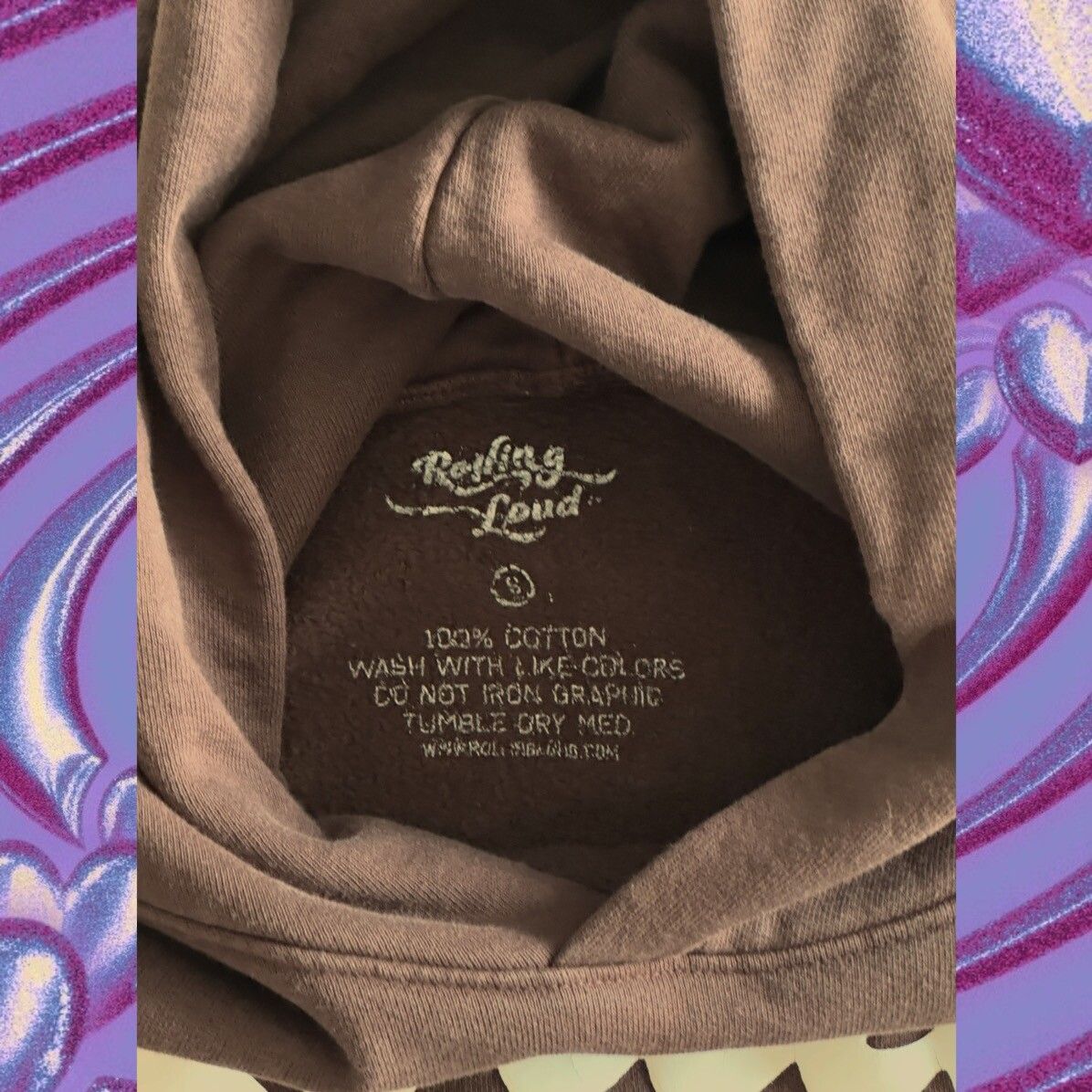 Hype Rolling Loud - Vintage Brown Hoodie Sweatshirt Size US S / EU 44-46 / 1 - 5 Thumbnail