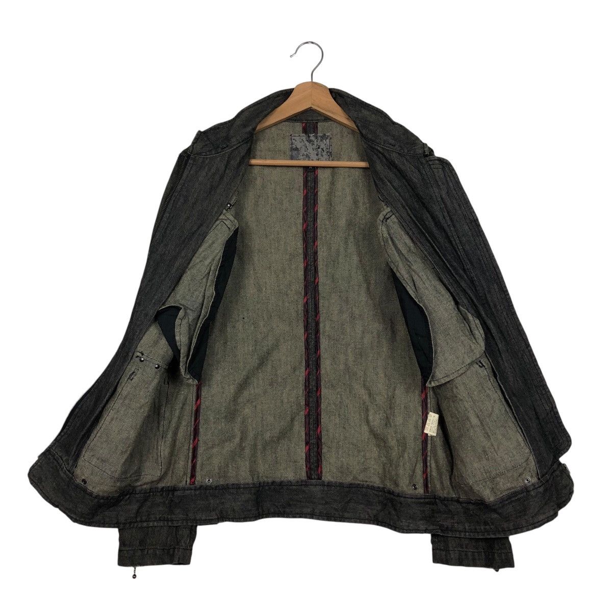 Japanese Brand 📌Vintage Denim Biker Jacket Zipper Issey Miyake Size US M / EU 48-50 / 2 - 14 Thumbnail