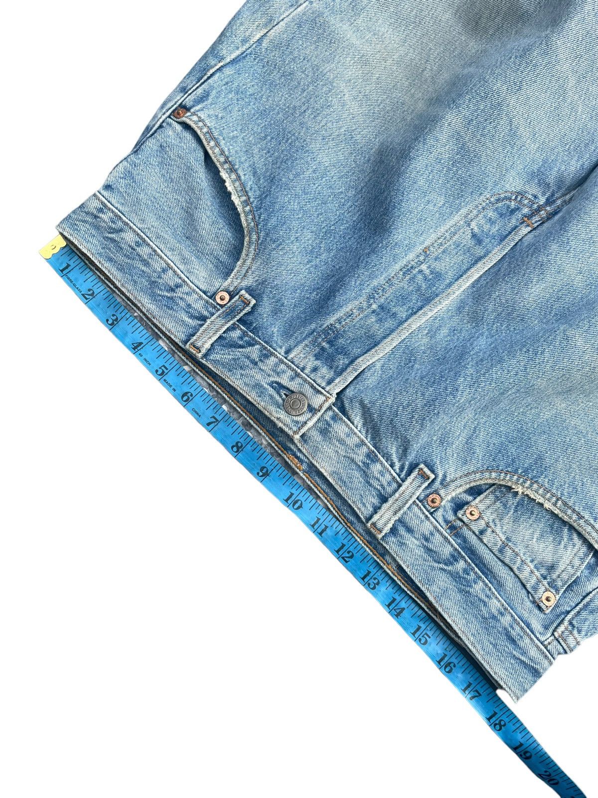 Levi's Vintage 1996 Levis 501 e Usa Irregular Faded Distressed Size US 36 / EU 52 - 13 Thumbnail
