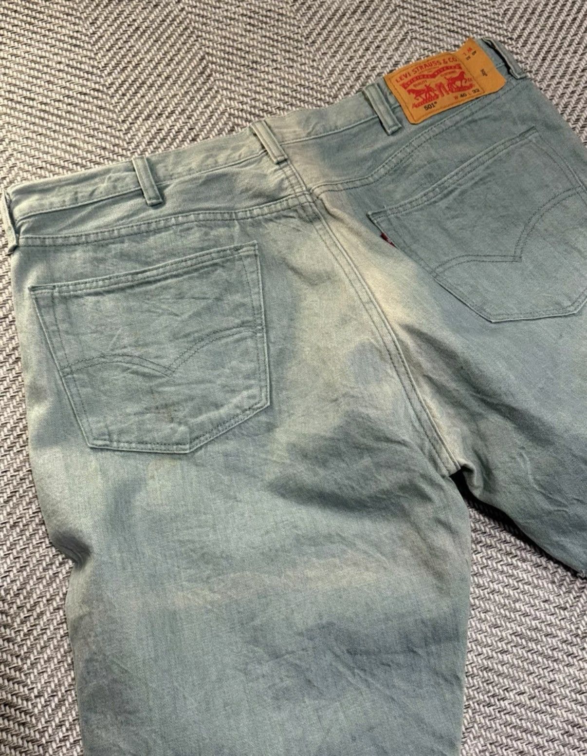 Levi's Levi's 501 Light Wash Blue Jeans, Long Pants K24 Size US 38 / EU 54 - 8 Thumbnail