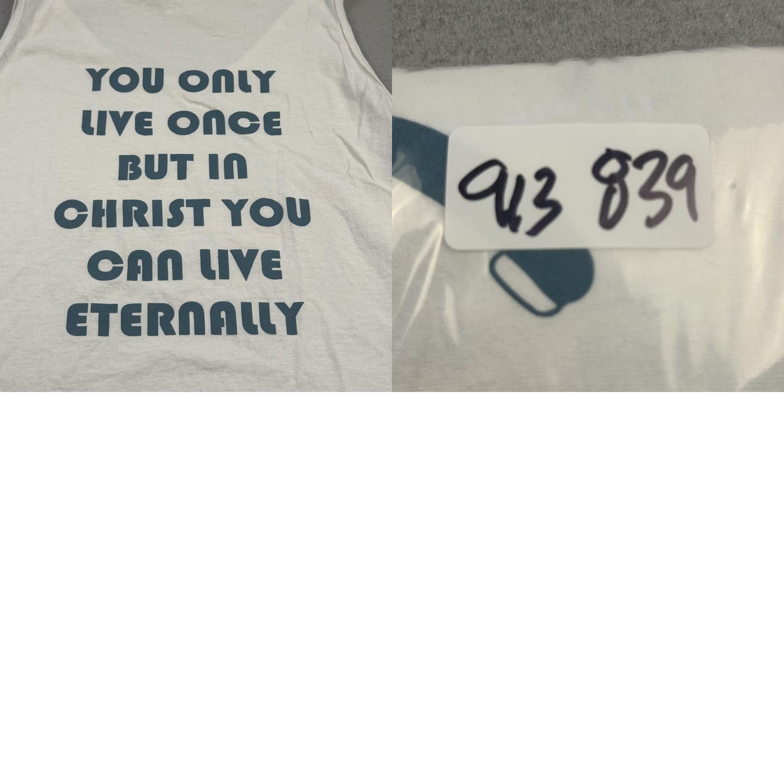 Gildan VINTAGE? NO -> None. Title: YOLO Bicycle Tank Top Mens Medium White Gildan Size US M / EU 48-50 / 2 - 9 Thumbnail
