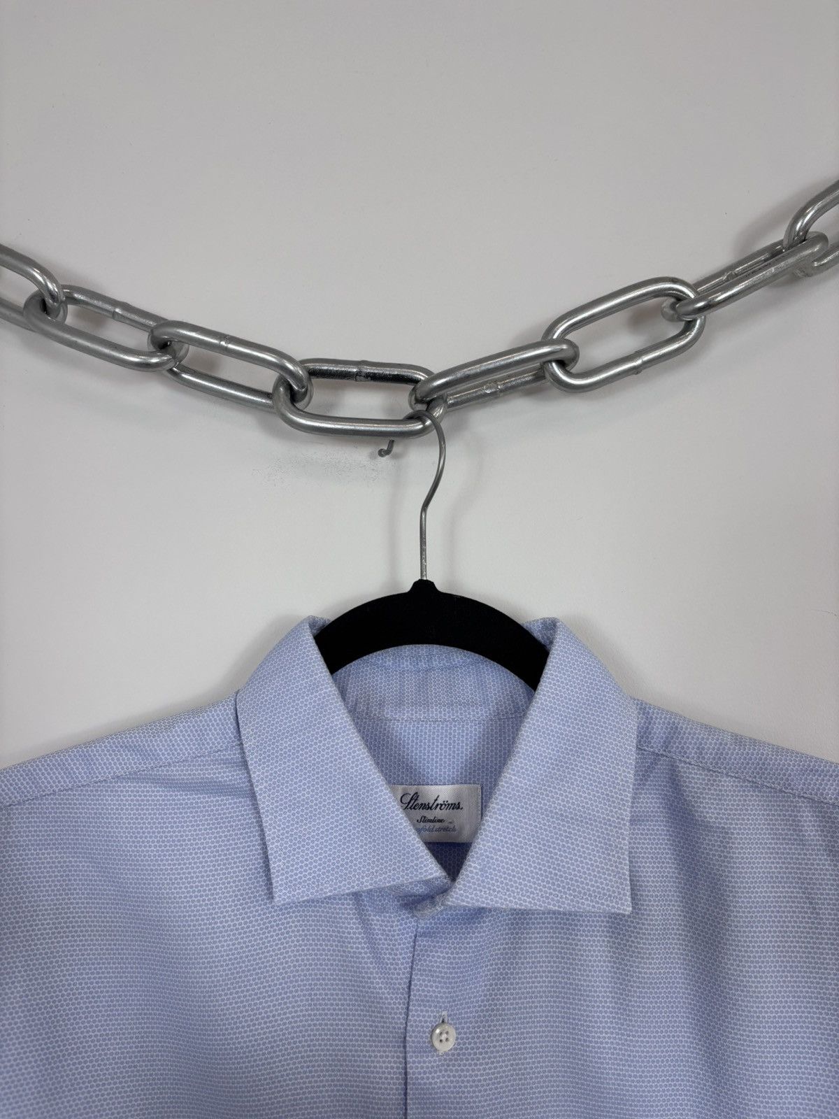 Strenstroms Stenstroms Men’s Slimline Twofold Stretch Button Up Shirt Size US L / EU 52-54 / 3 - 4 Thumbnail