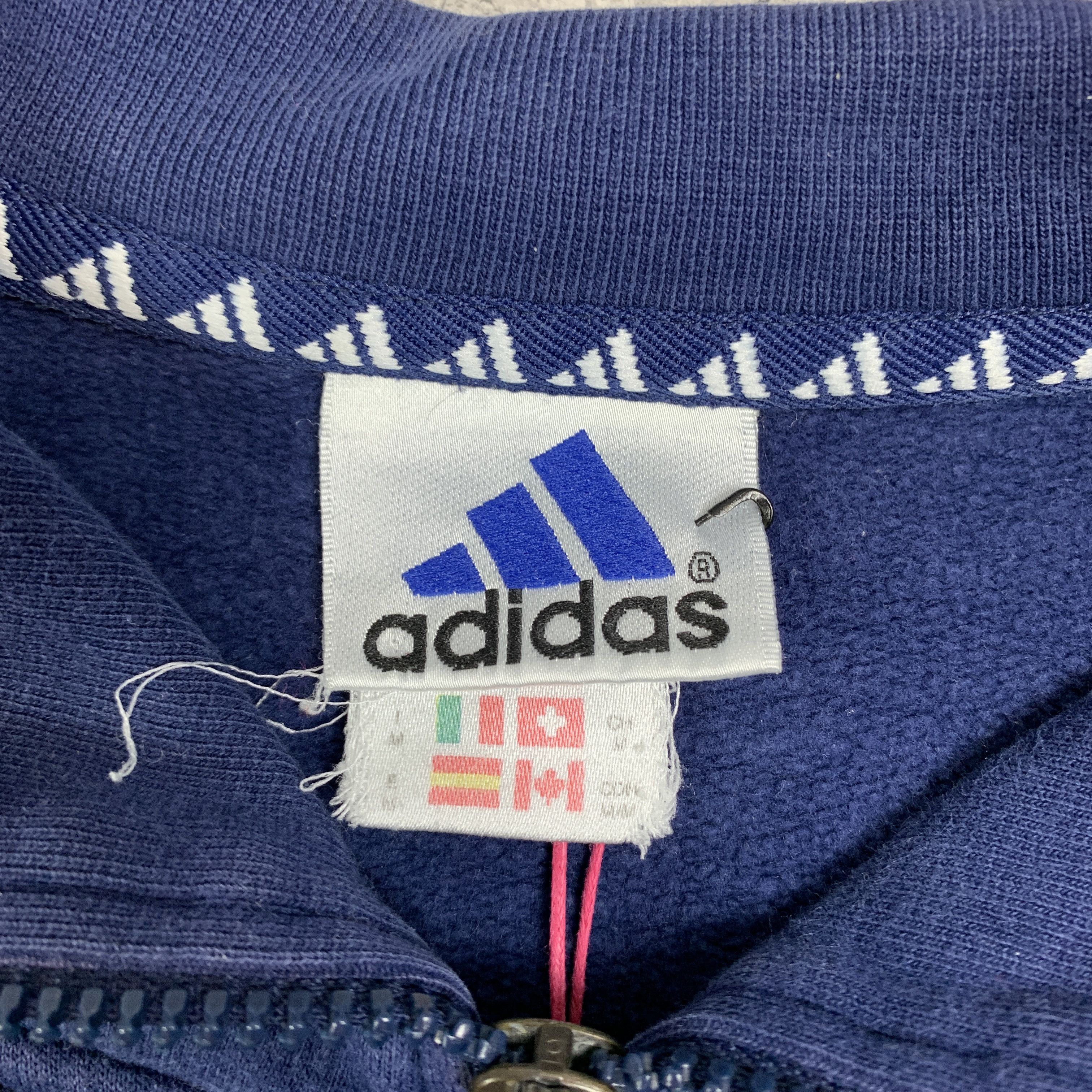 Adidas × Vintage Adidas logo vintage boxy navy sweatshirt - M Size US M / EU 48-50 / 2 - 3 Thumbnail