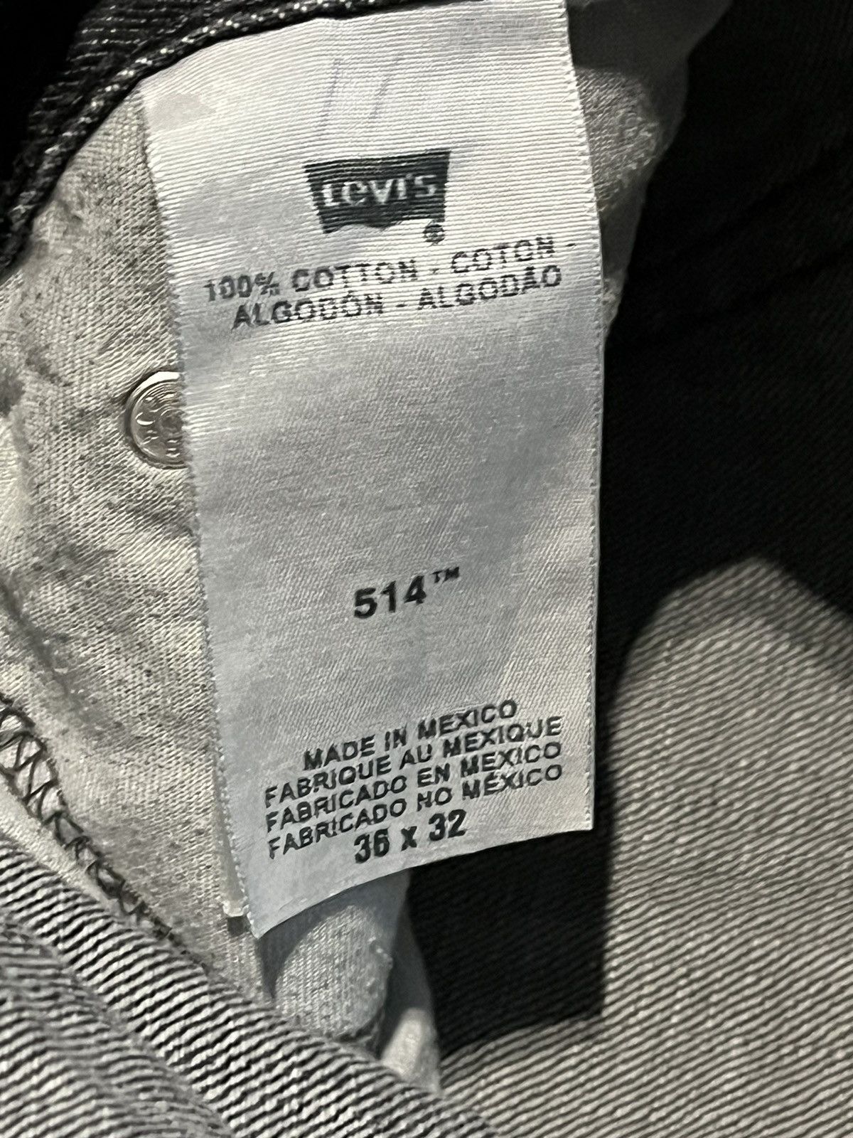 Levi's × Levi's Vintage Clothing × Vintage 🔥VINTAGE BAGGY LEVIS 514 DISTRESSED FADED DENIM JEANS 00s🔥 Size US 36 / EU 52 - 4 Thumbnail