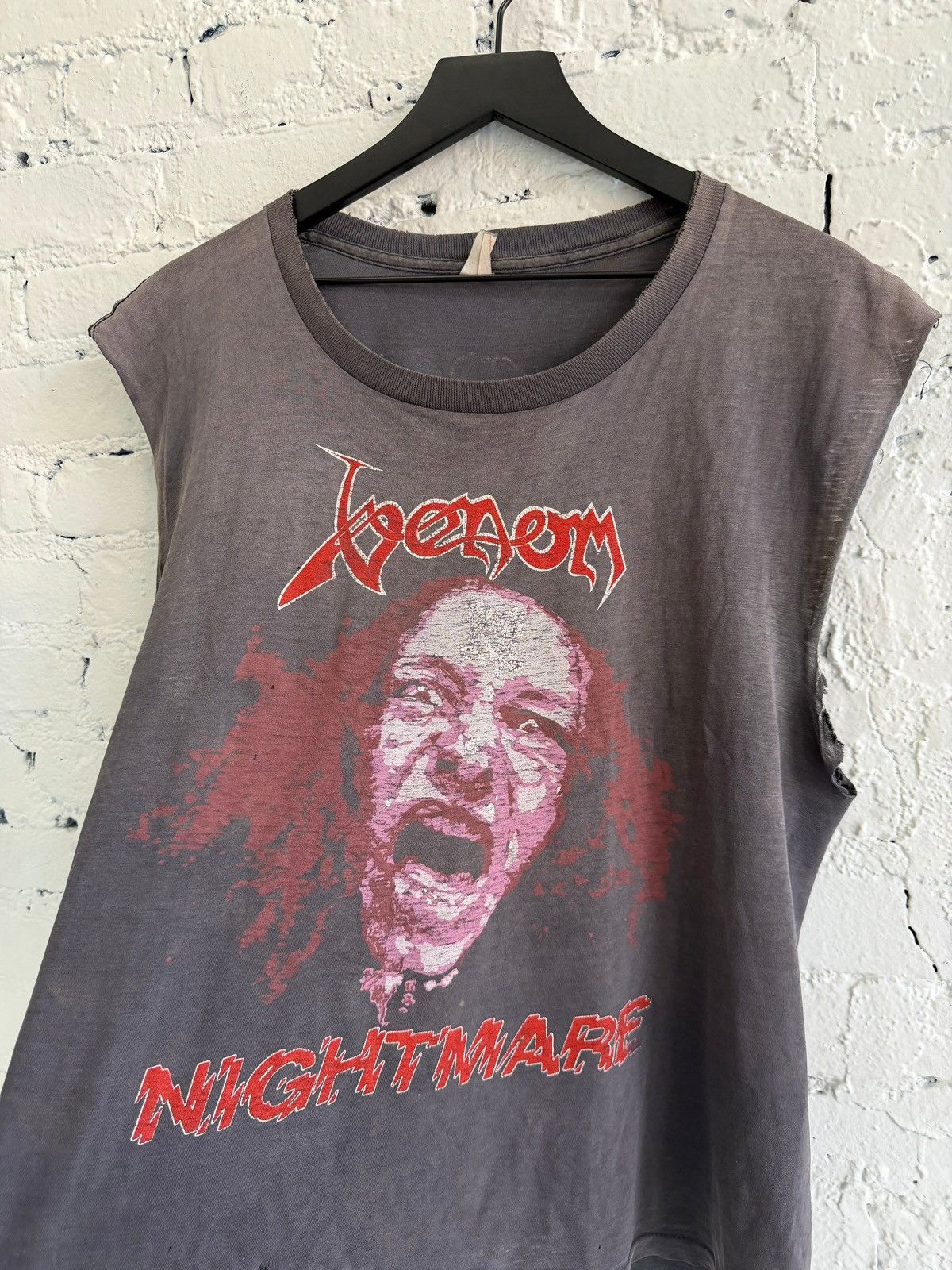 Vintage 1980s VENOM ‘NIGHTMARE’ CUTOFF Size US XL / EU 56 / 4 - 2 Thumbnail