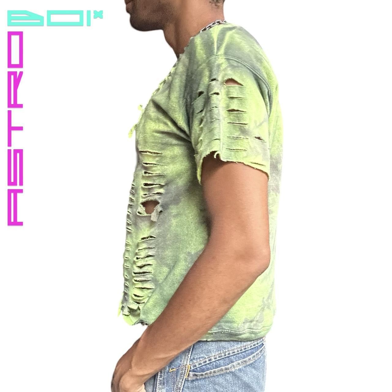 Fruit Of The Loom ASTROBOI* BRAT GREEN SHORT SLEEVE TIE DYE SWEATSHIRT _ LARGE Size US L / EU 52-54 / 3 - 3 Thumbnail