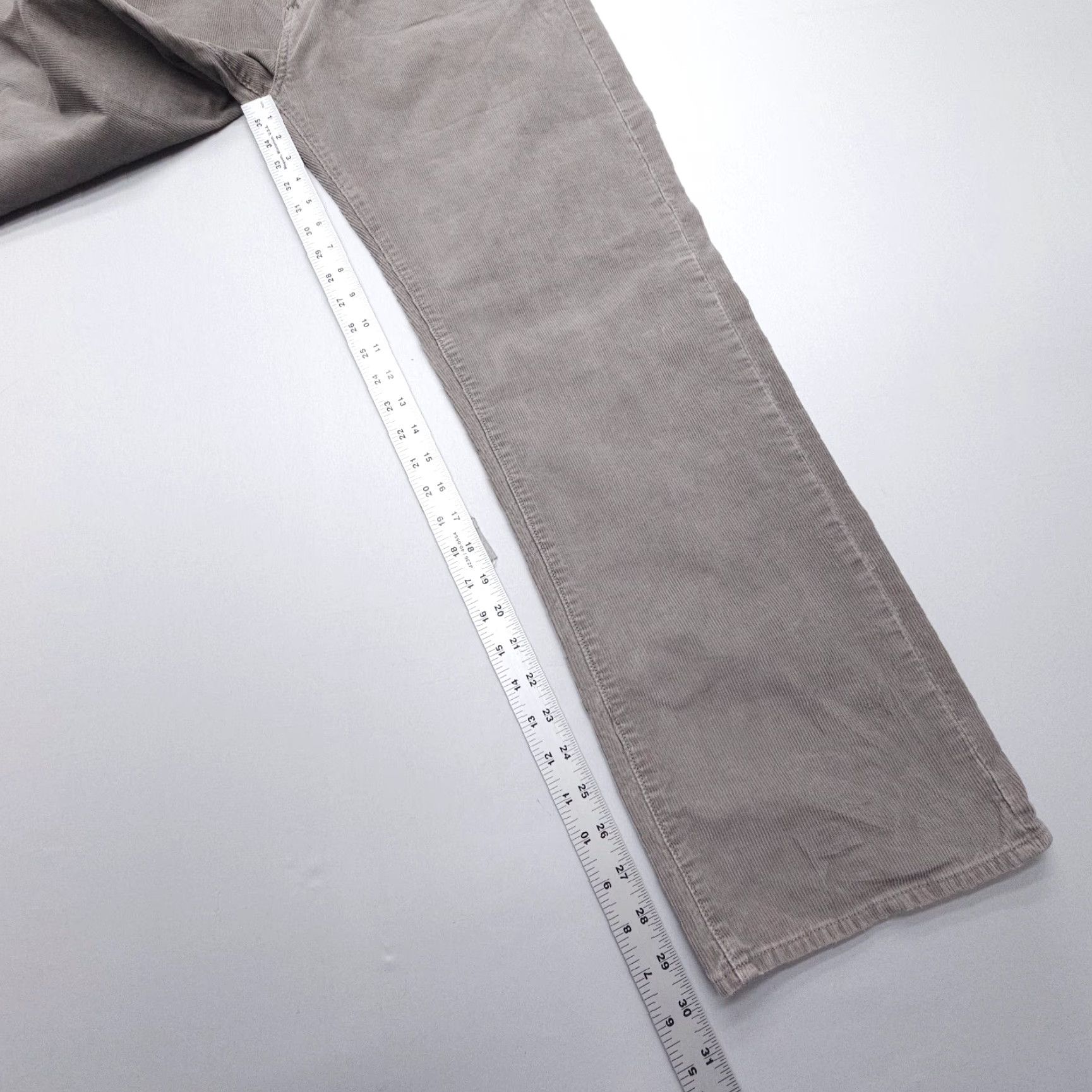 J.Crew J.CREW Jeans Corduroy Straight 34x30 Gray Mens 90s Vintage Cord Jeans / Pants Regular Rise Mid 5-Pocket Design Size US 34 / EU 50 - 7 Thumbnail