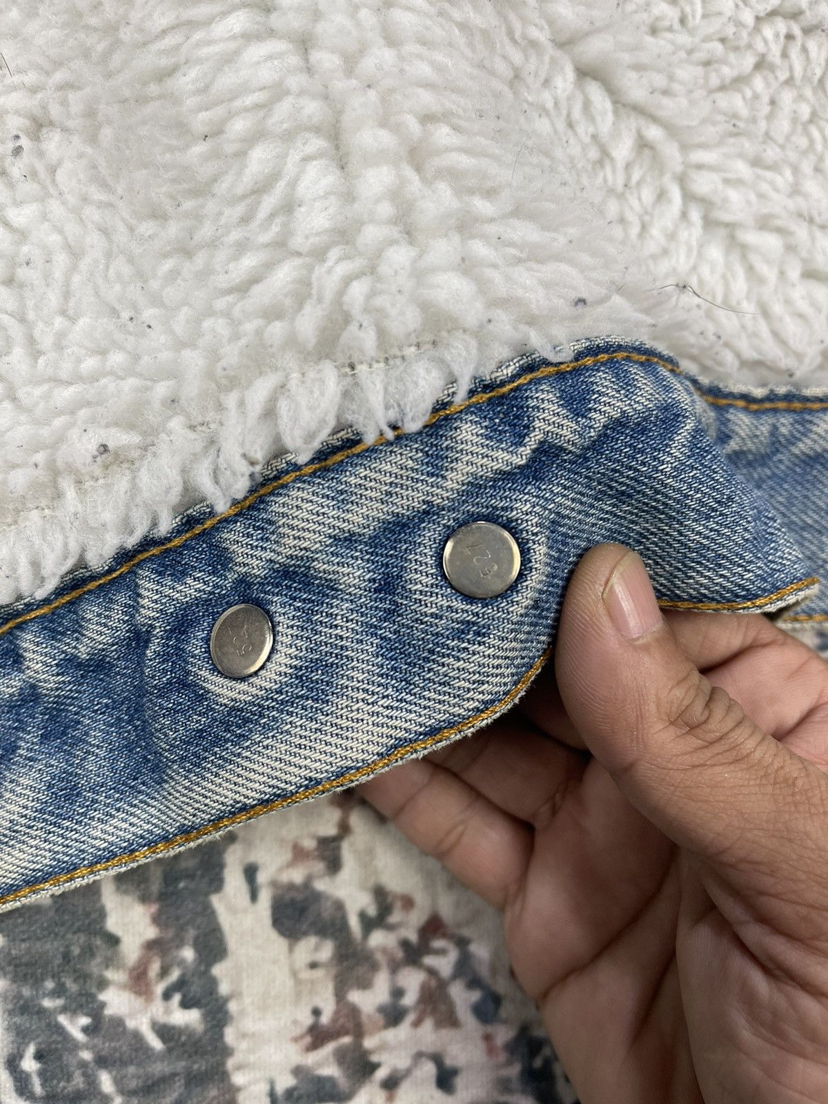 Levi's Vtg Levis Sherpa Lining Denim Trucker Jackets Size US L / EU 52-54 / 3 - 13 Thumbnail