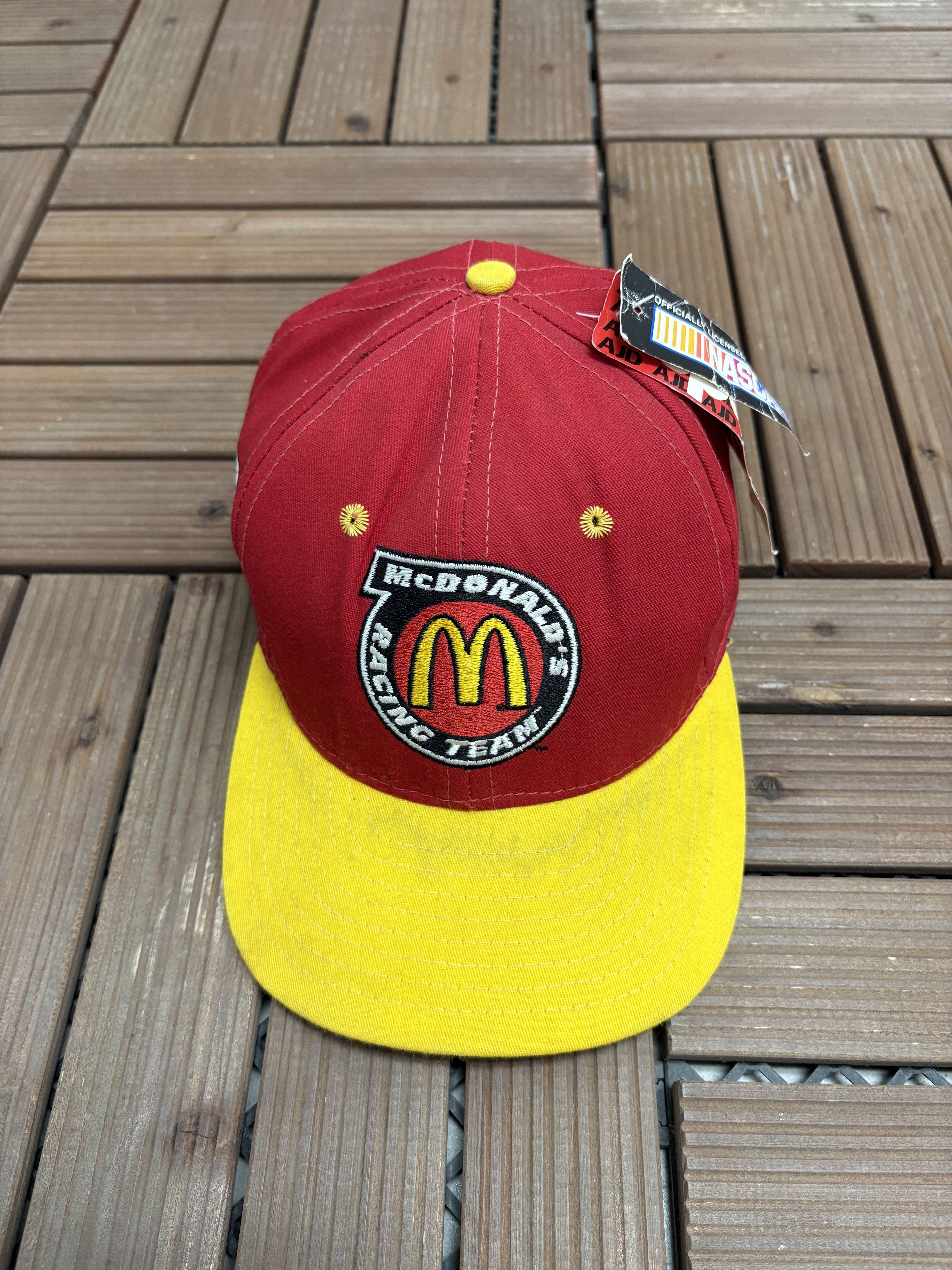 Vintage McDonad's Racing Bill Elliot NASCAR Vintage Snap Back Hat Size ONE SIZE - 2 Thumbnail