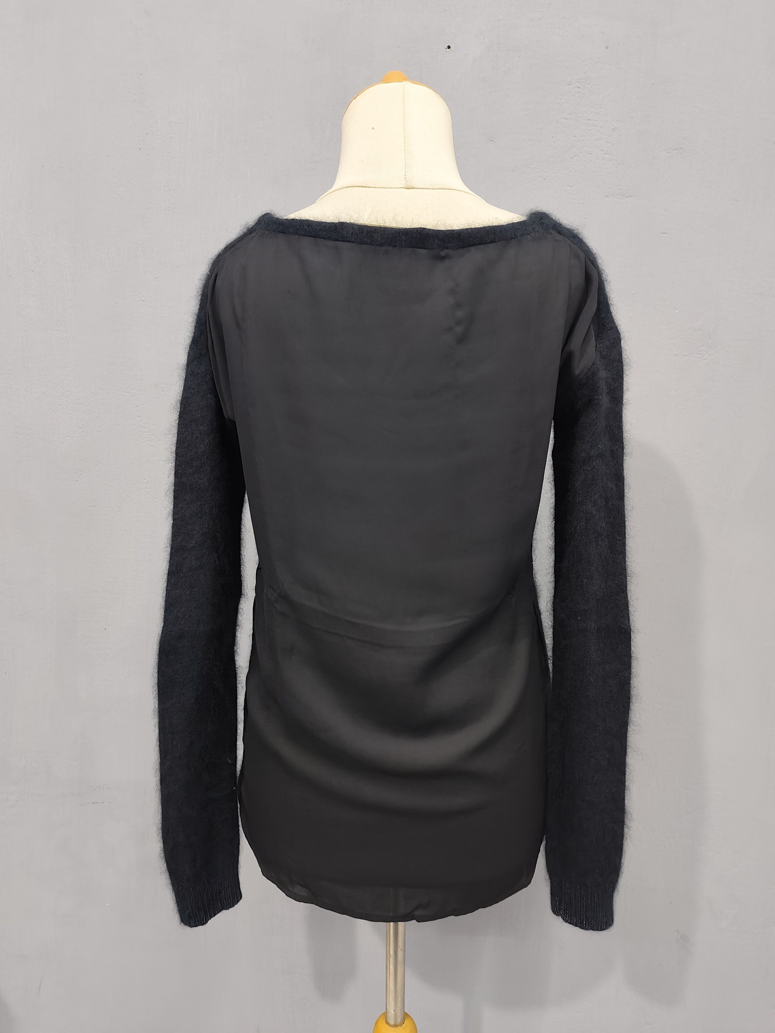 Japanese Brand Gallarda Galante🇯🇵 Angora Fuzzy Knit Sheer Chiffon Hybrid Size M / US 6-8 / IT 42-44 - 5 Thumbnail