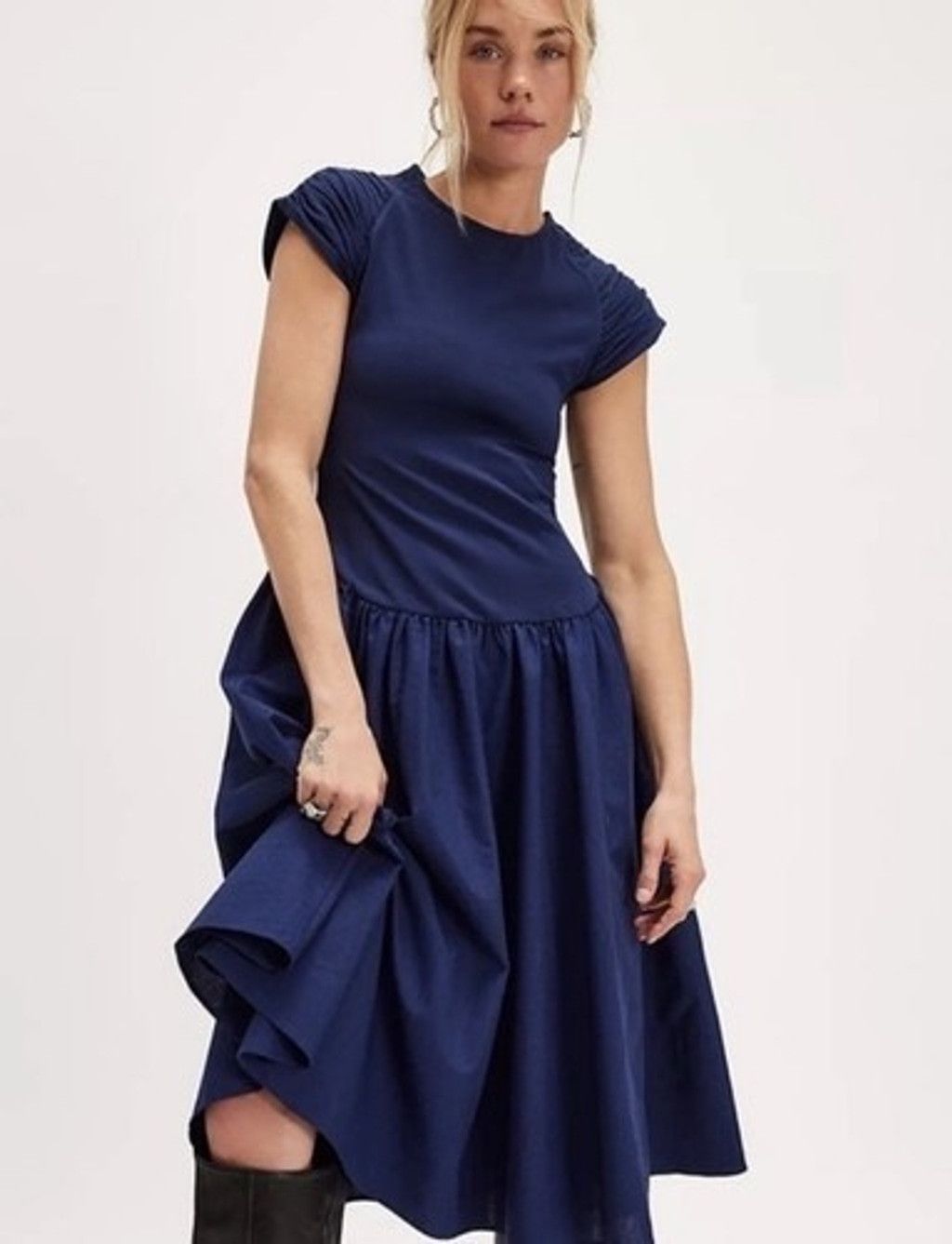 Free People Free People Afternoon Puff Short Sleeve Midi Dress Women XL Size XL / US 12-14 / IT 48-50 - 11 Thumbnail