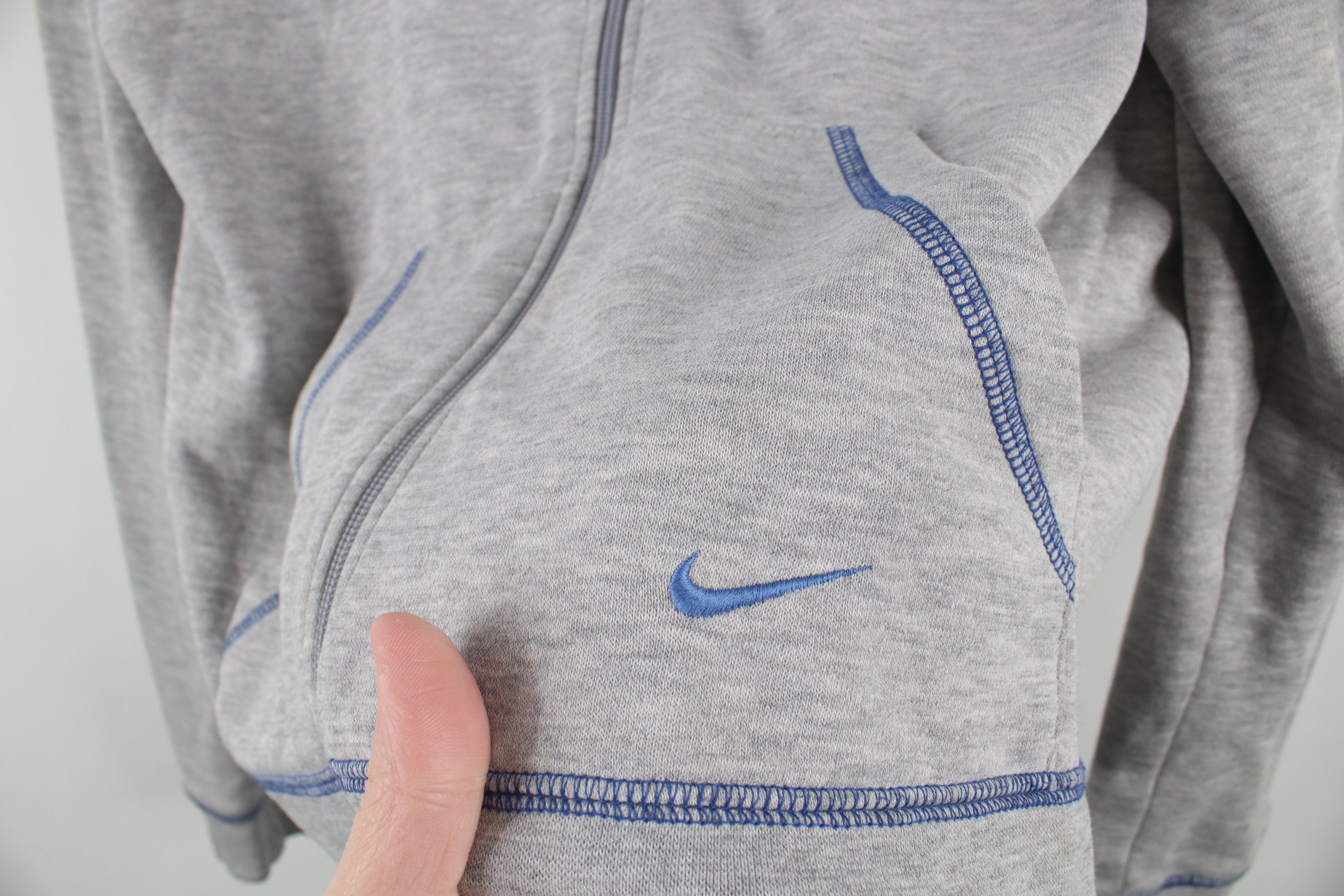 Nike × Vintage Vintage Y2K Nike Mini Swoosh Duke University Full Zip Hoodie Size XL / US 12-14 / IT 48-50 - 6 Thumbnail