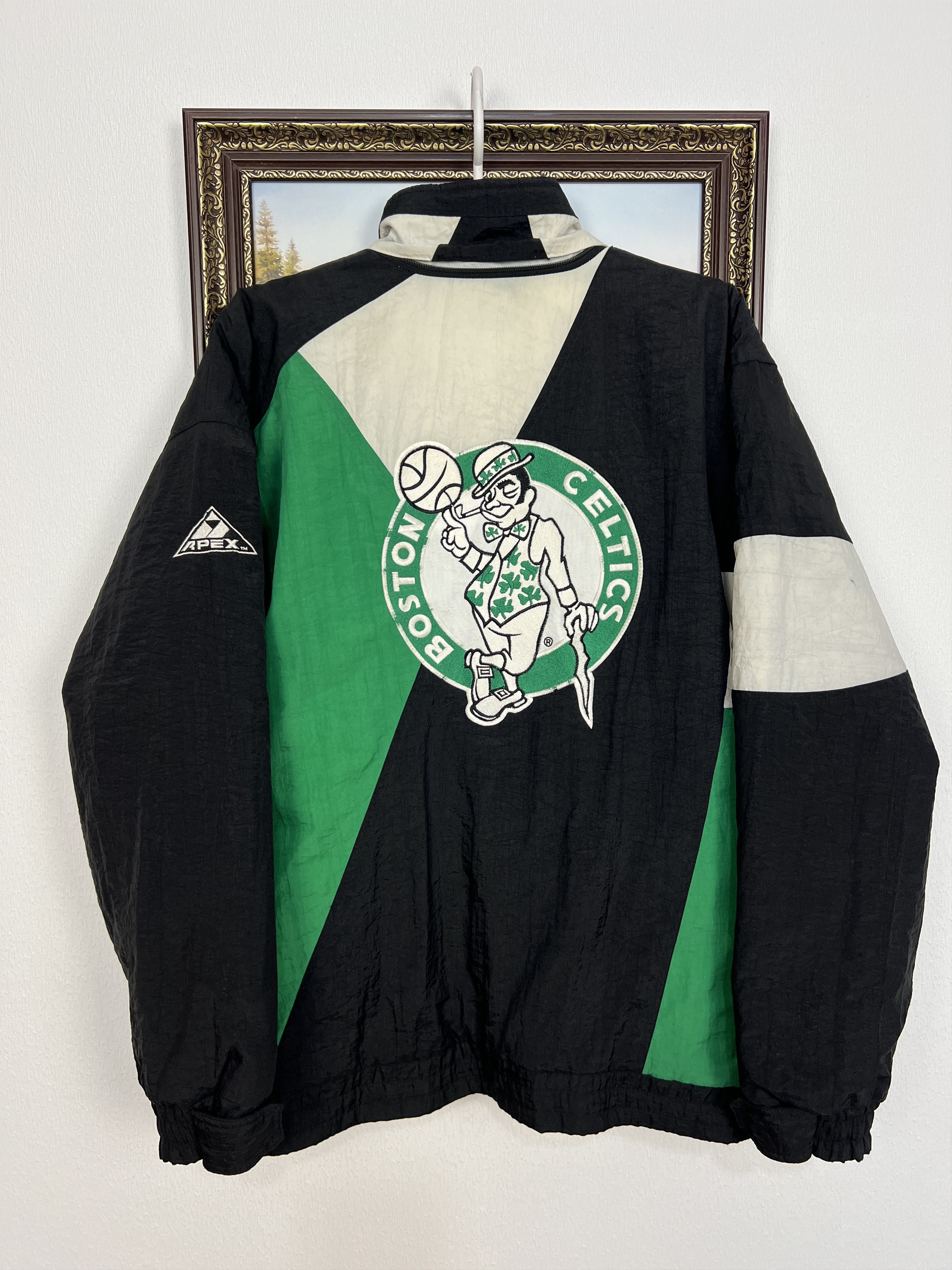 Apex One Vintage 90's Boston Celtics NBA Bomber Jacket Rare Hype Size US L / EU 52-54 / 3 - 1 Thumbnail
