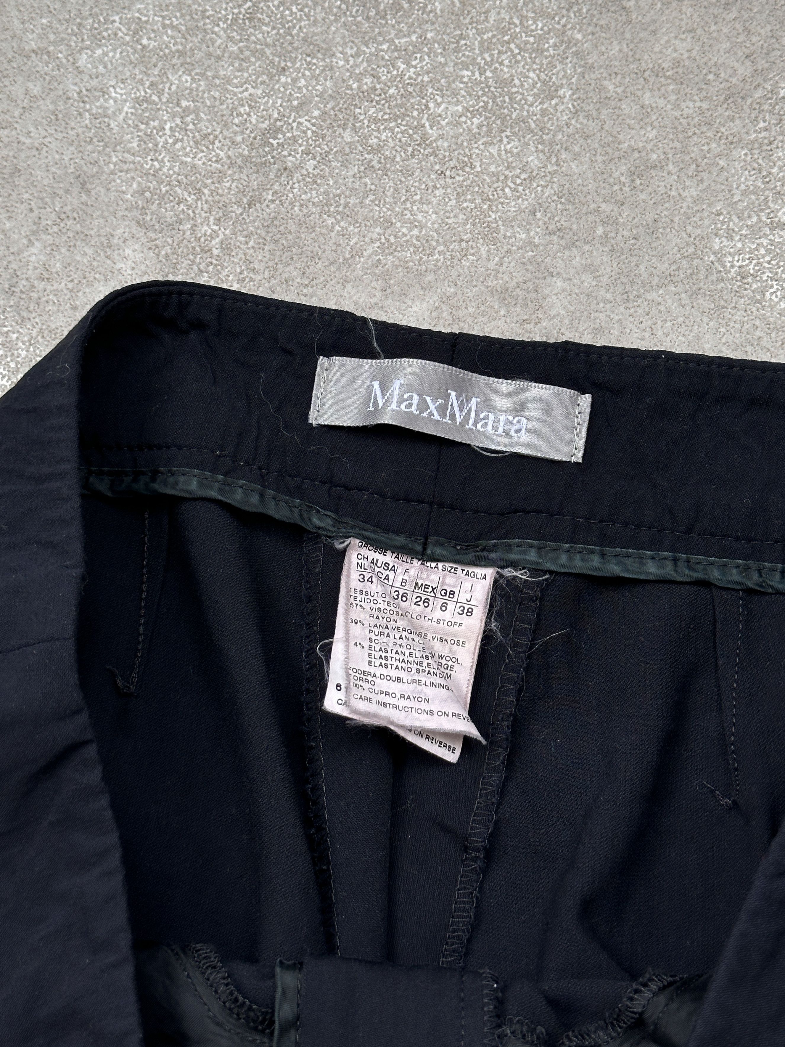Max Mara Max Mara Navy Dress Pants Trousers Size 27" / US 4 / IT 40 - 7 Thumbnail