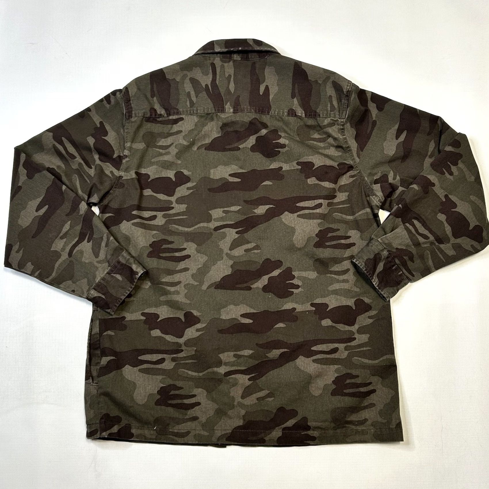 Vintage PROJEK RAW Camouflage Twill Shacket Jacket Men L Size US L / EU 52-54 / 3 - 2 Thumbnail