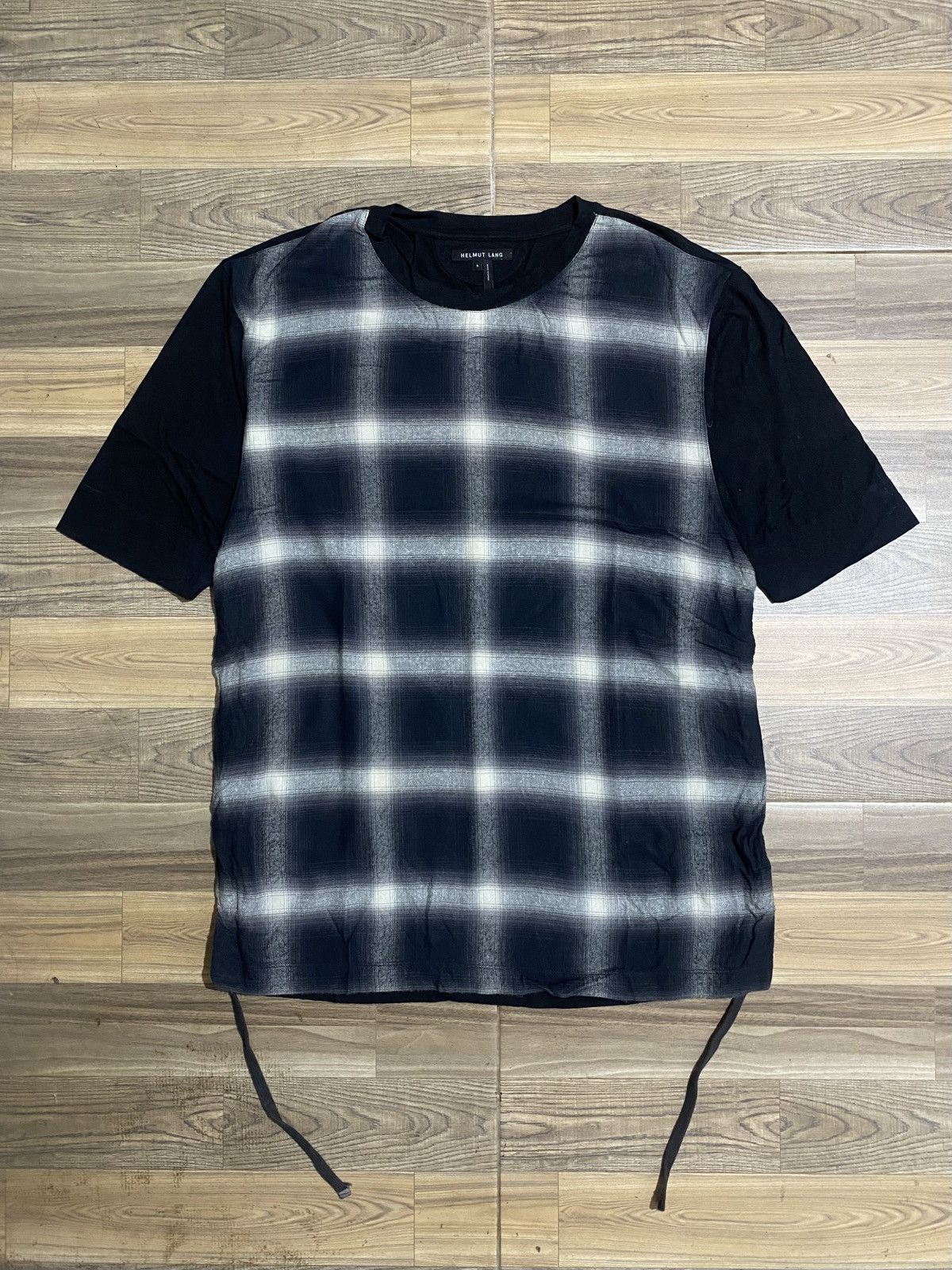 Helmut Lang HELMUT LANG DRAWCORD SHORT TSHIRT Size US S / EU 44-46 / 1 - 1 Thumbnail