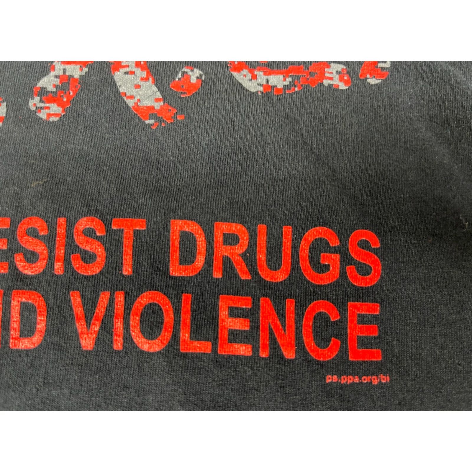 Fruit Of The Loom Men’s D.A.R.E. To Resist Drugs and Violence T-Shirt Sz L Shirt Men Black Cotton Crew Neck Short Sleeve Size US L / EU 52-54 / 3 - 4 Thumbnail