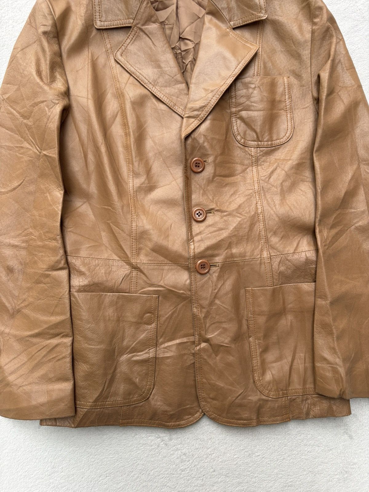 Yohji Yamamoto Ined by Yohji Yamamoto Leather Jacket Size S / US 4 / IT 40 - 9 Thumbnail