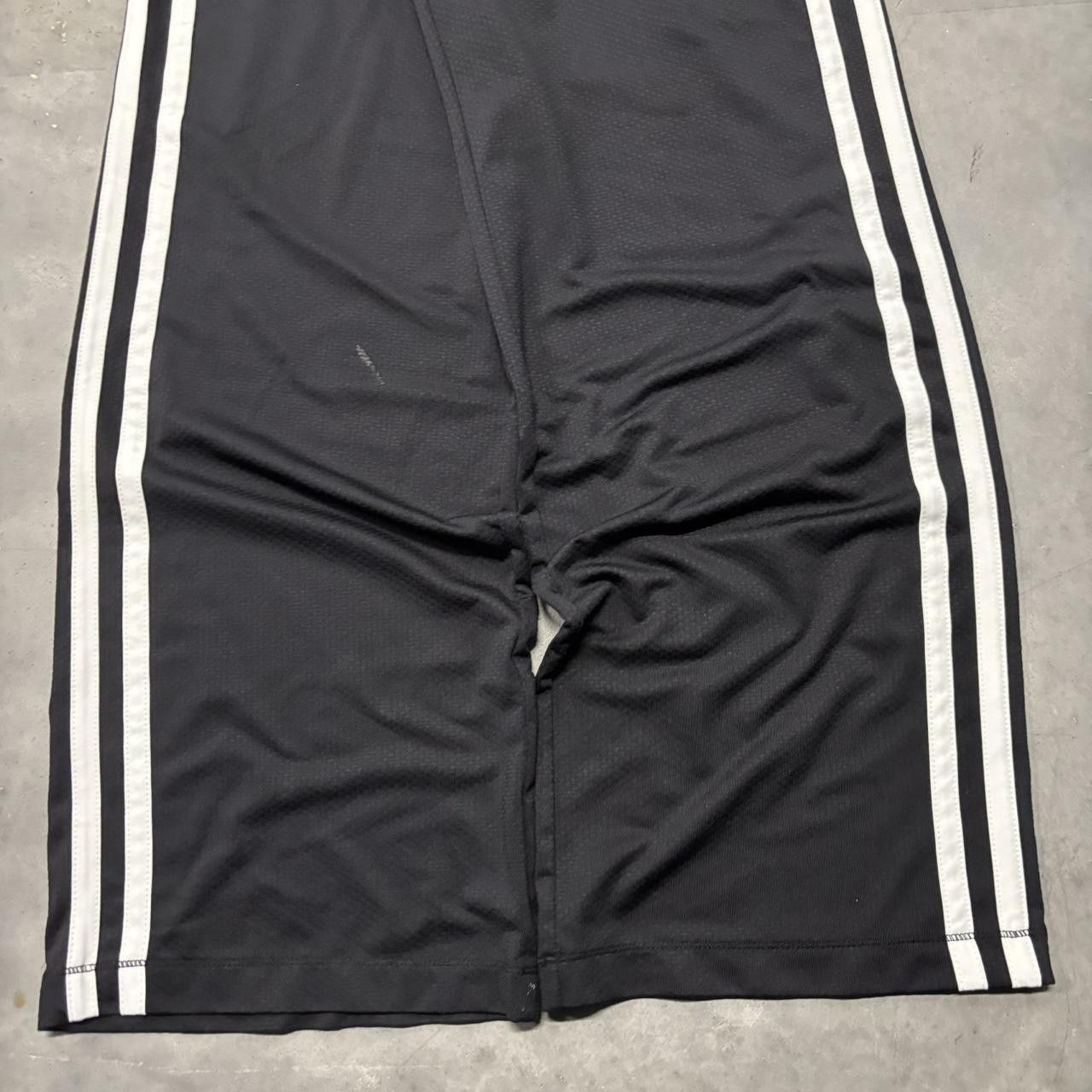 Japanese Brand × Vintage Crazy Vintage Y2K/2000s Black Striped Streetwear Essential Track Pants! Size US 32 / EU 48 - 4 Thumbnail