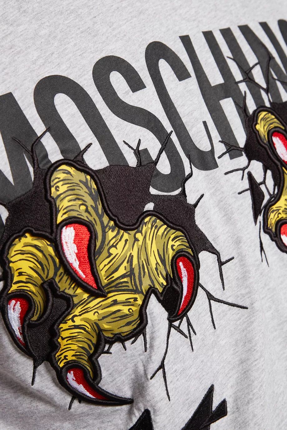 Moschino o1y0225 Logo T-Shirt in Grey Size US XS / EU 42 / 0 - 2 Thumbnail