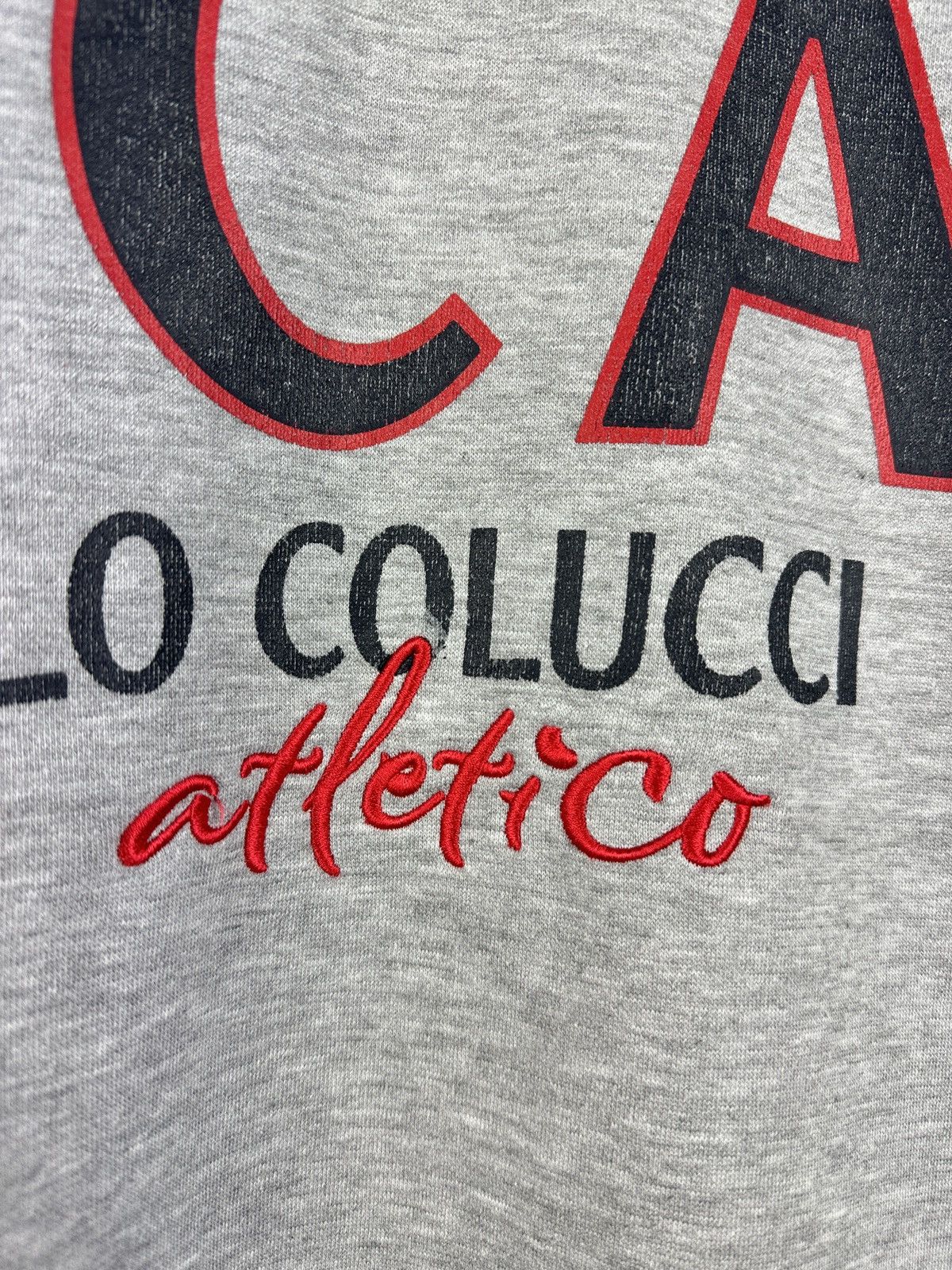 Carlo Colucci × Vintage Carlo Colucci Athletico Big Logo Grey Sweatshirt Size US M / EU 48-50 / 2 - 10 Thumbnail