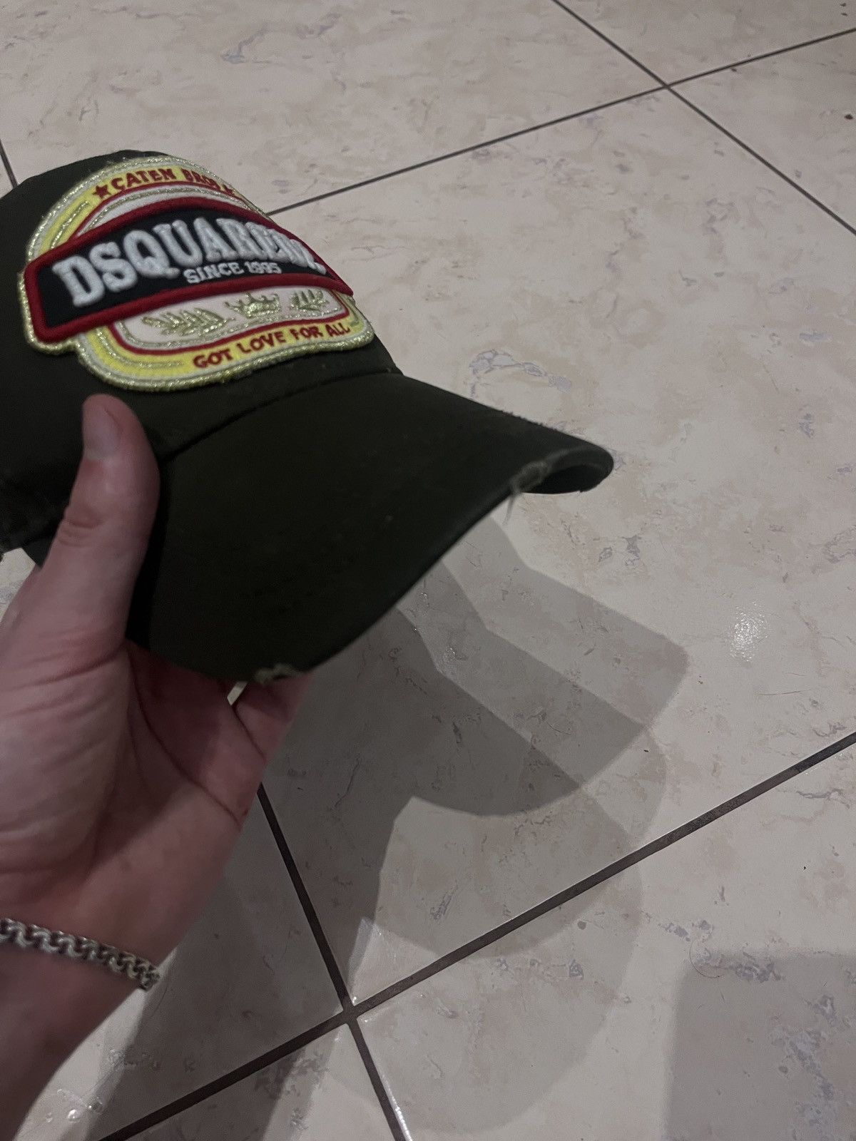 Dsquared2 Dsquared2 “Caten Bros” Dark Khaki Cap – Classic Patch, Size ONE SIZE - 7 Thumbnail