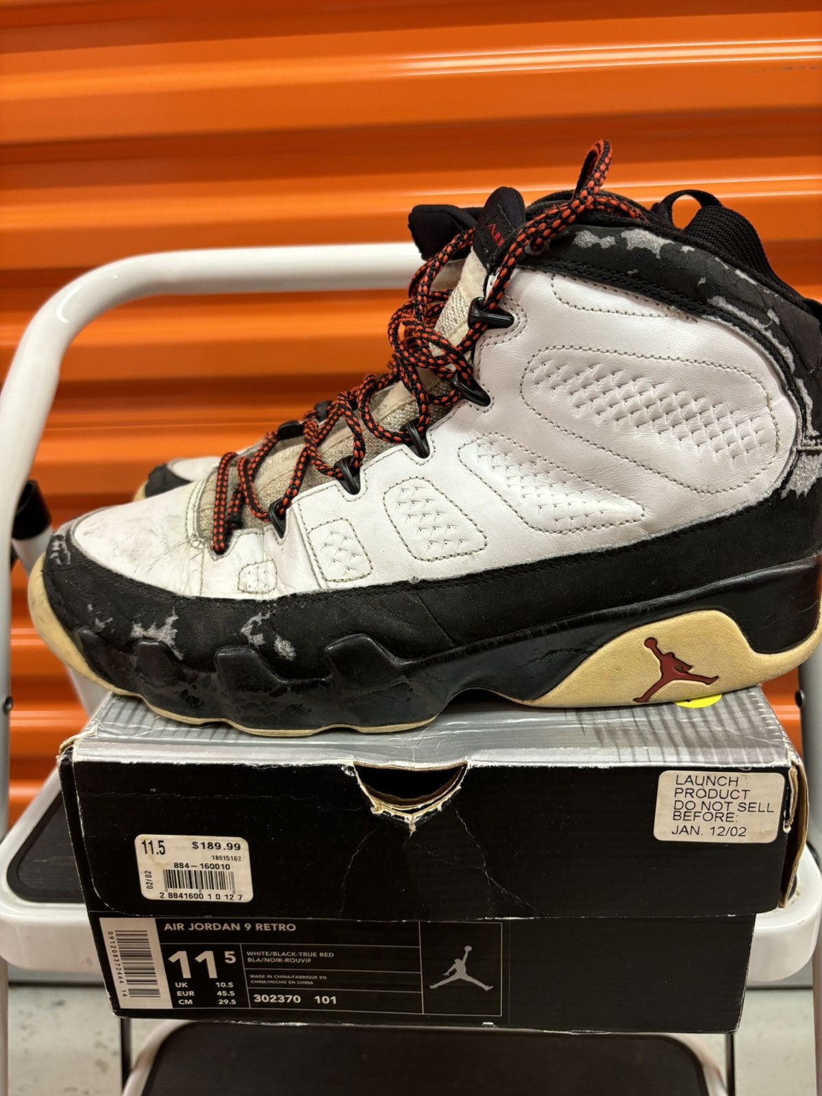 Jordan Brand × Vintage ***FINAL DROP***RARE 2001 NIKE AIR JORDAN 9 OG 11.5 Size US 11.5 / EU 44-45 - 10 Thumbnail