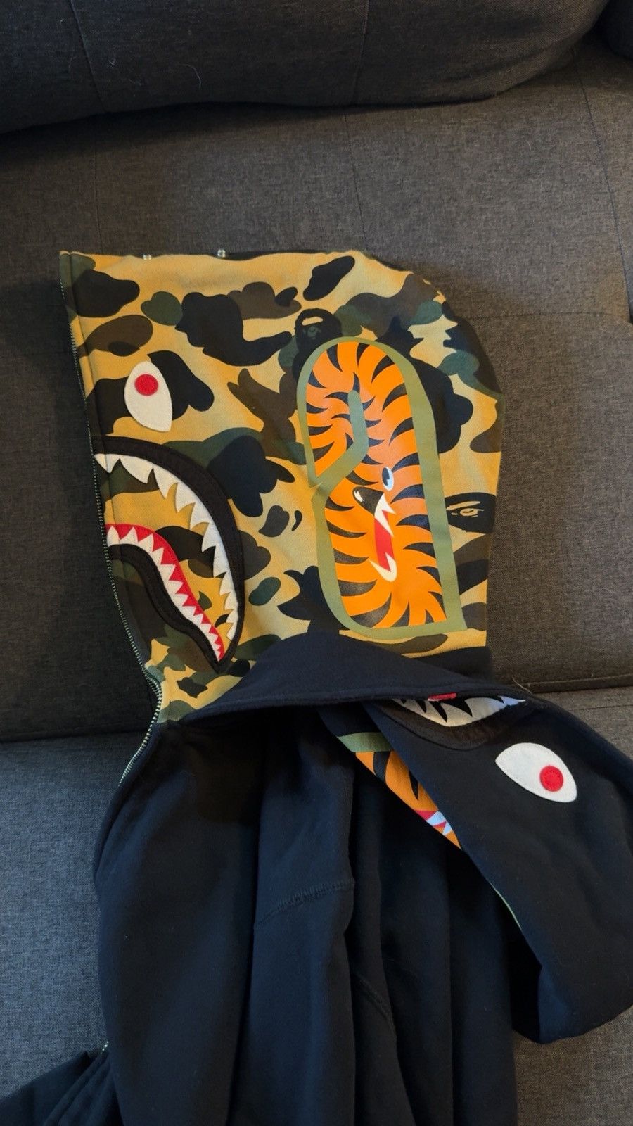 Bape BAPE SHARK FULL ZIP DOUBLE HOODIE Size US L / EU 52-54 / 3 - 4 Thumbnail