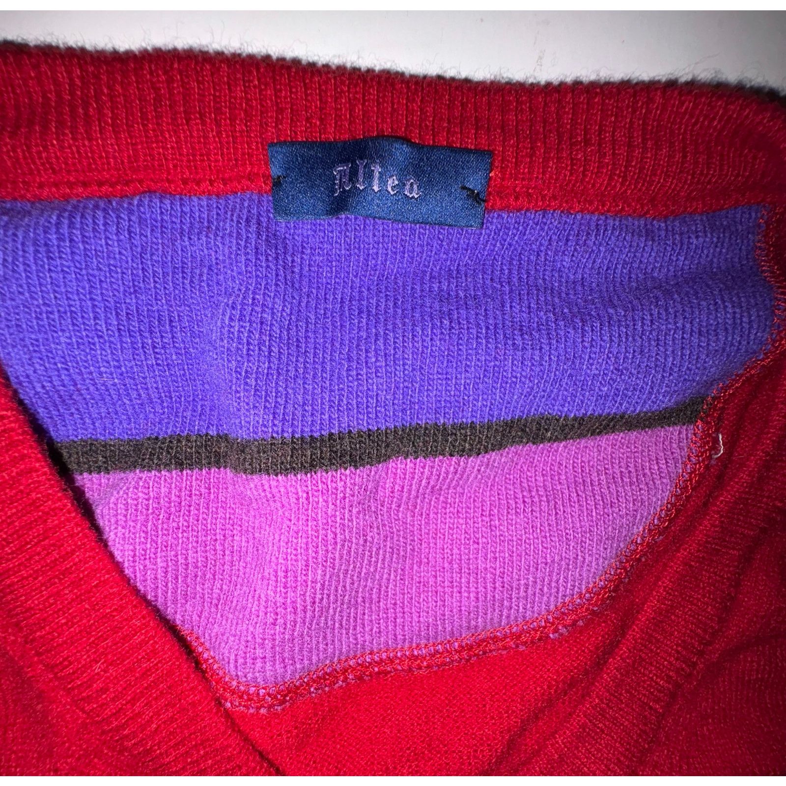 Altea Altea mens cashmere wool sweater longsleeve red Italy xxl Size US XXL / EU 58 / 5 - 2 Thumbnail