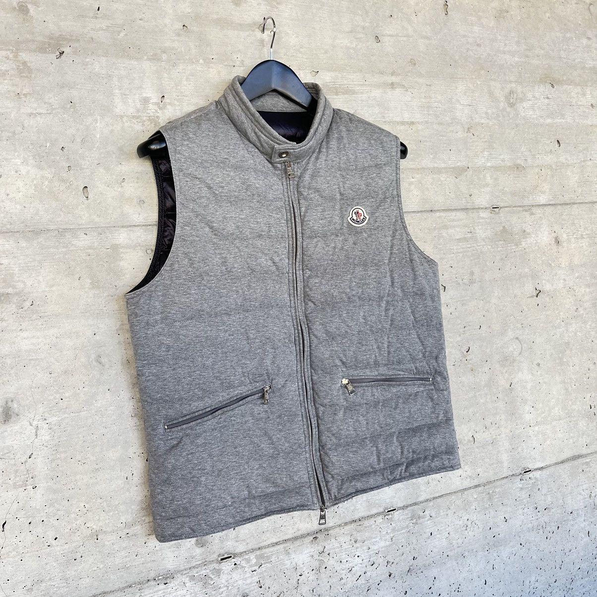 image of Moncler Vest in Grey, Men's (Size Medium)