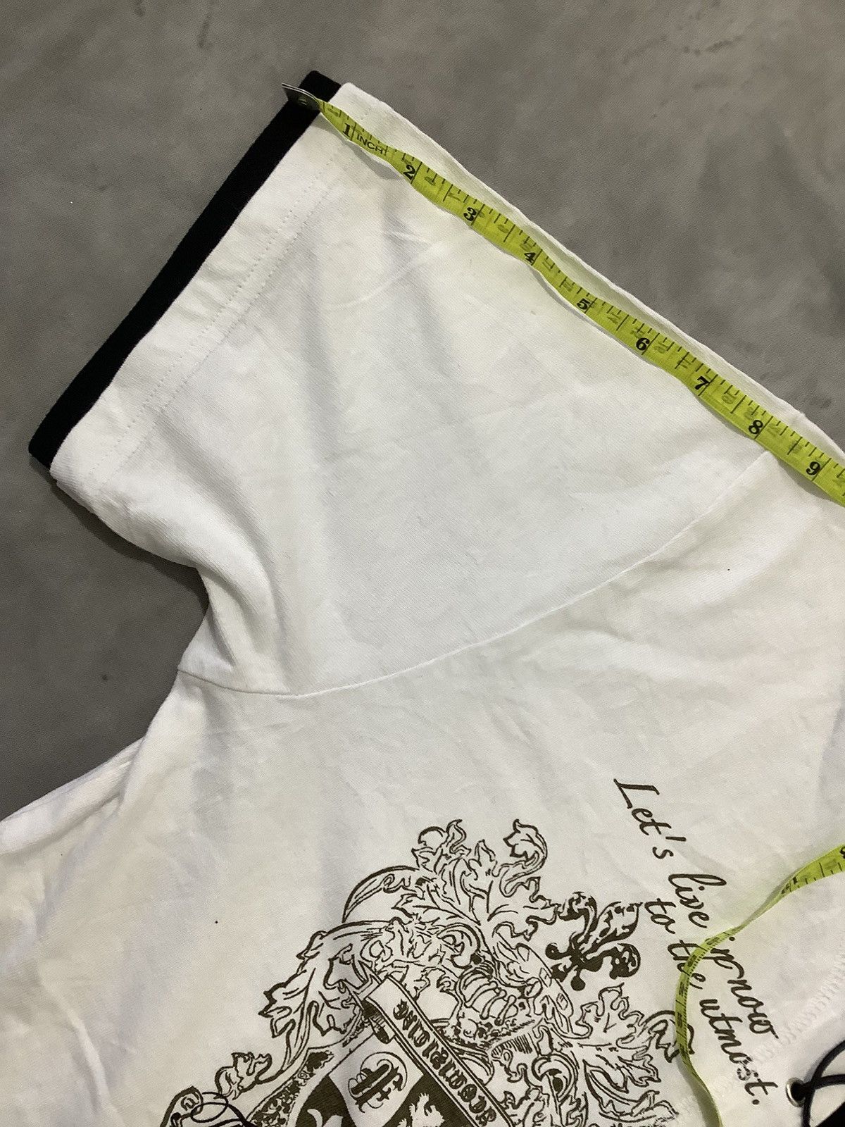 If Six Was Nine × In The Attic × Le Grande Bleu (L.G.B.) Y2K Beaumere Double Layer Poem Gothic Tee Size US L / EU 52-54 / 3 - 12 Thumbnail