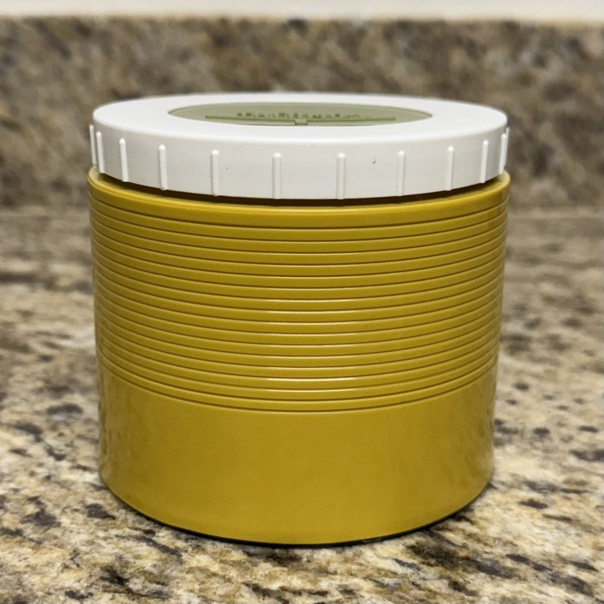 Vintage 1960s Thermos King-Seeley #1155 Harvest Gold Snak Jar 6 OZ Size ONE SIZE - 2 Thumbnail