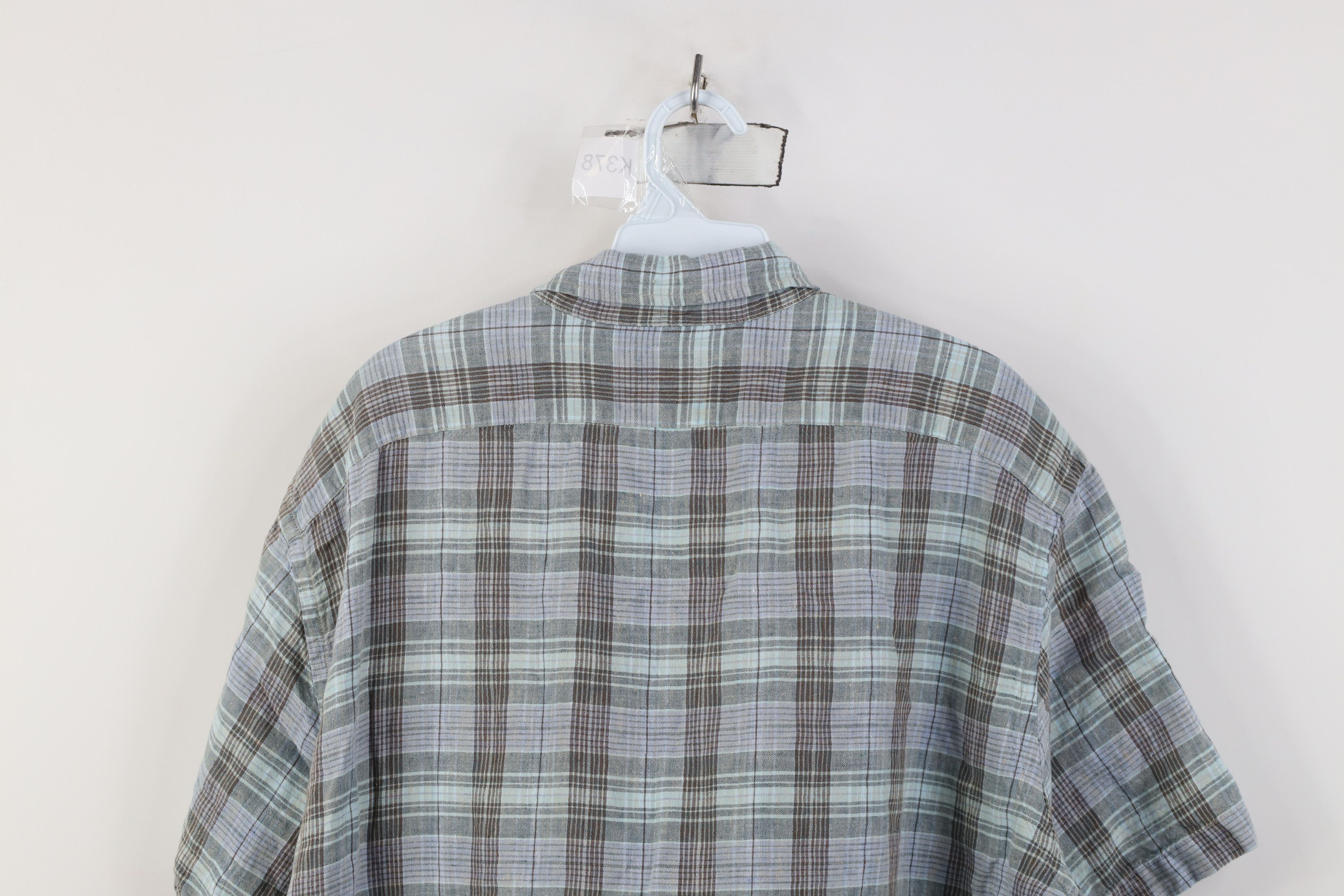 J.Crew Vintage 90s J Crew Short Sleeve Collared Button Shirt Plaid Size US L / EU 52-54 / 3 - 10 Thumbnail