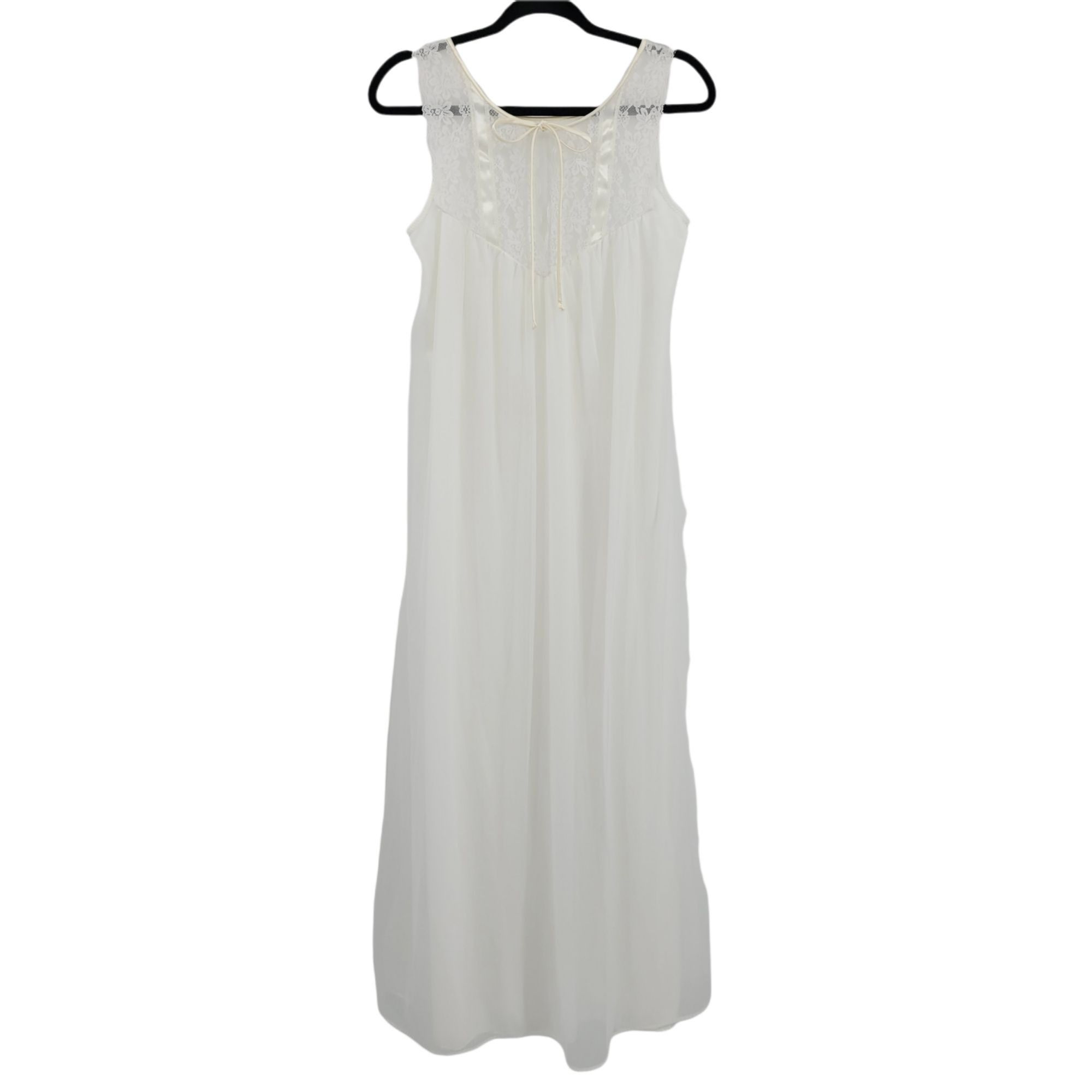 Vintage Vtg 70's Wedding Lingerie Negligee Sz M Peignoir Old Hollywo Size M / US 6-8 / IT 42-44 - 1 Thumbnail