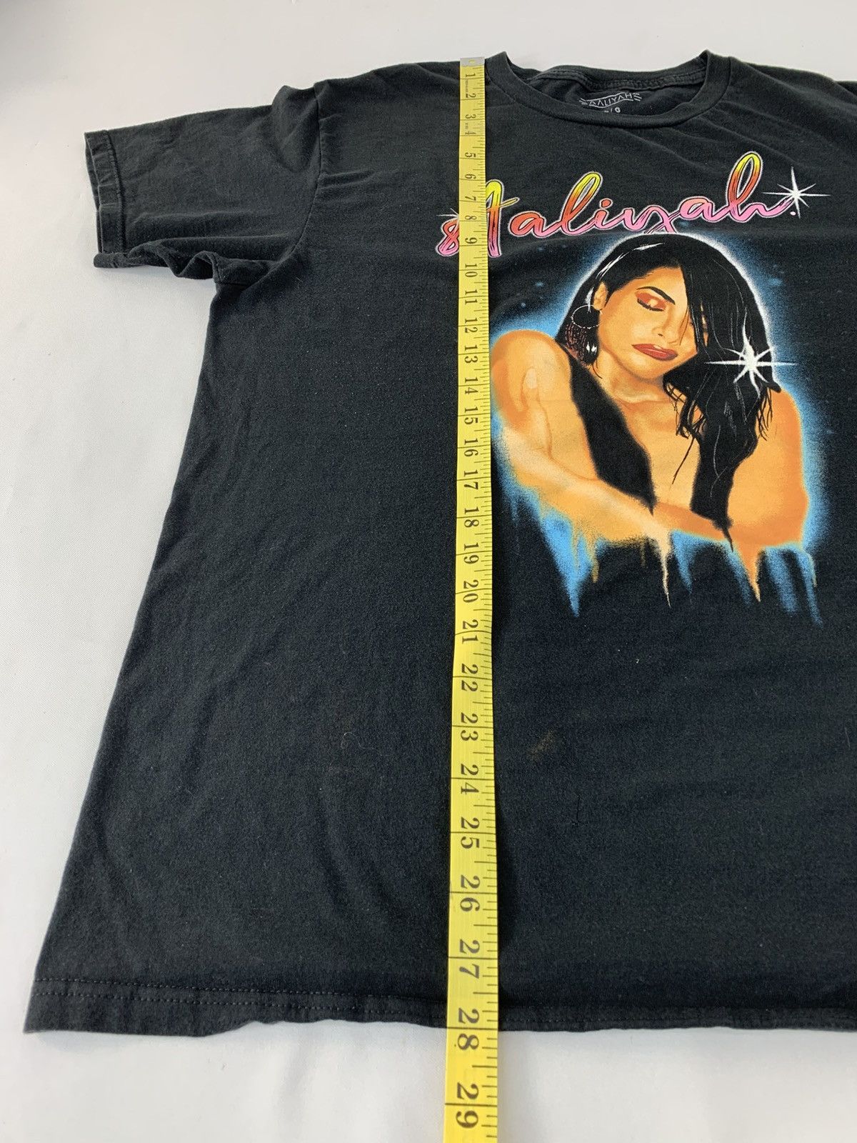 Other Aaliyah Rap Grafitti Big Logo Black Printed Tee T-shirt Size US XL / EU 56 / 4 - 6 Thumbnail