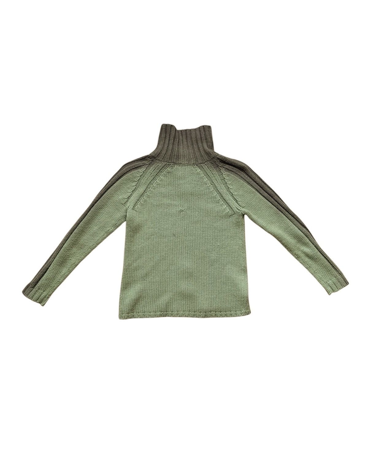 Diesel Diesel | Green Zip-Up Turtleneck Knit Sweater Size US M / EU 48-50 / 2 - 2 Thumbnail