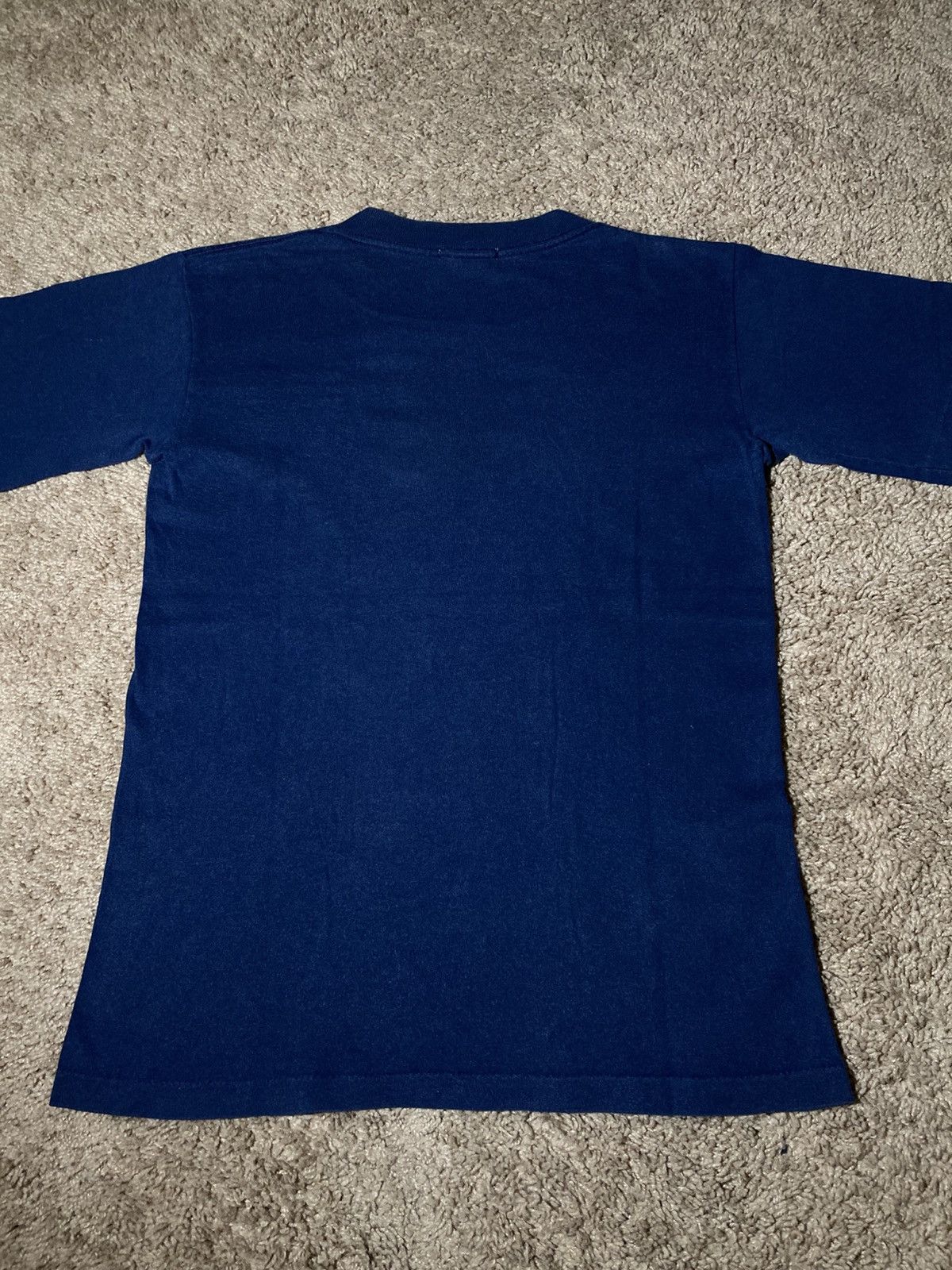 Japanese Brand 90s Jean Luc Godard Le Petit Soldad Film Tee Navy Small Size US M / EU 48-50 / 2 - 5 Thumbnail