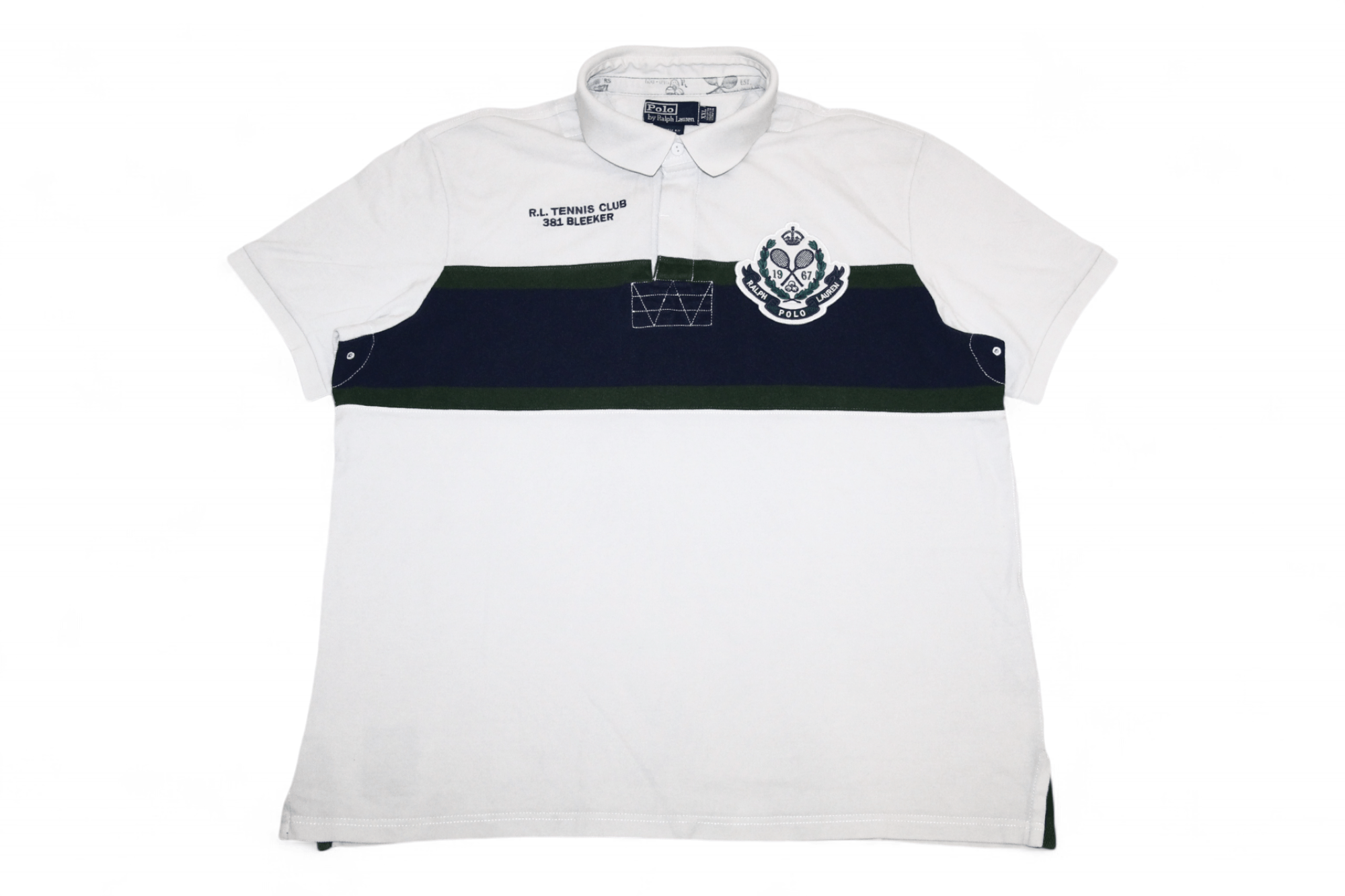 Polo Ralph Lauren Polo R.L. Tennis Club 381 Bleecker N.Y. Wimbledon Polo Shirt Size US XXL / EU 58 / 5 - 1 Thumbnail