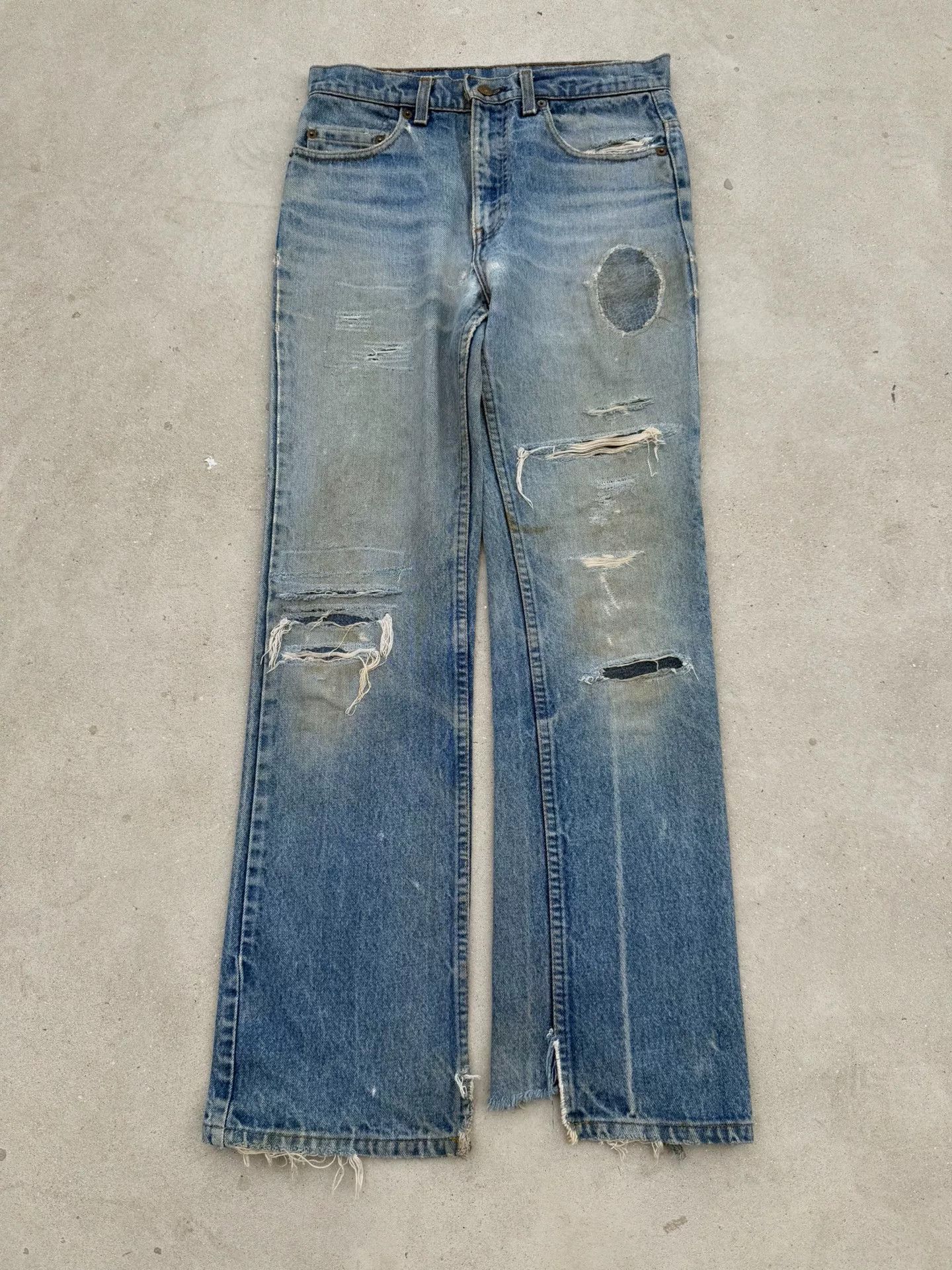 Vintage Vintage 70s Levis 517 Flared Jeans Size US 30 / EU 46 - 1 Thumbnail