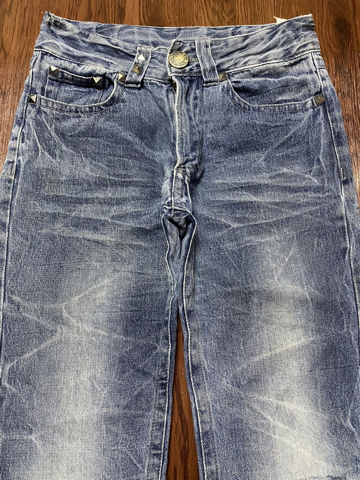 Japanese Brand Vintage Japanese Brands Thunder Distressed Denim Jeans Size US 27 - 4 Thumbnail