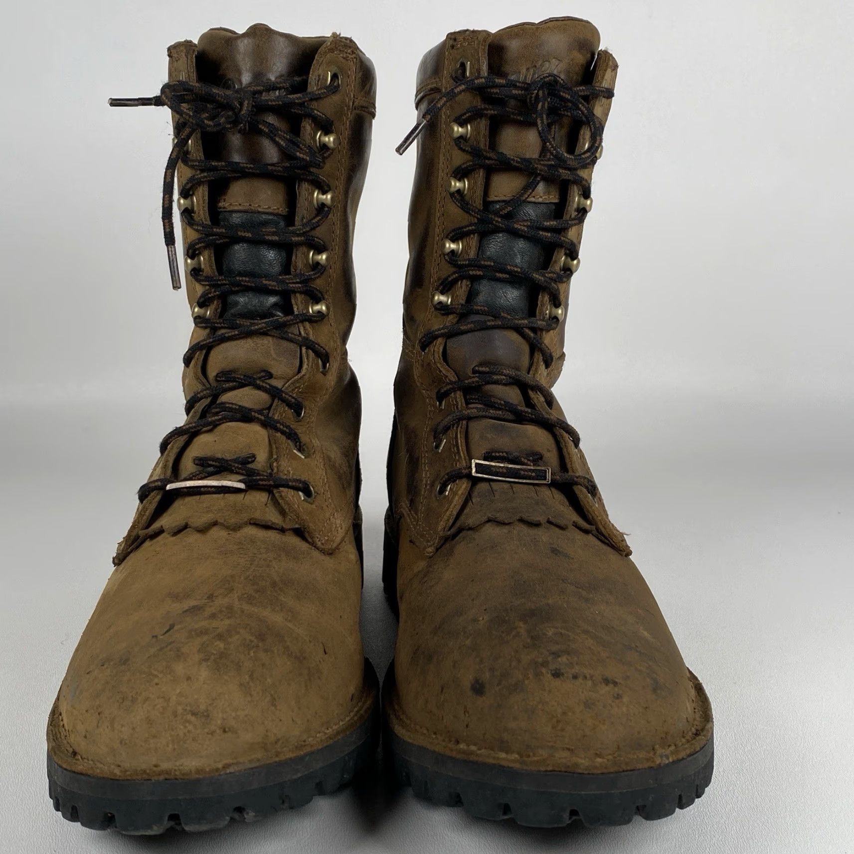 Danner Longhorn Roper GTX St Brown Leather Work Boots Mens 10.5D Leather Upper Cowboy Combat Boots USA Men’s Size 10.5 Brown D Width