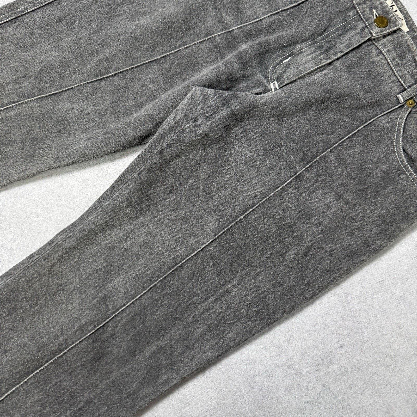 Chloe Vintage Chloe Women Flared Grey Jeans Size 40 Size 28" / US 6 / IT 42 - 7 Thumbnail