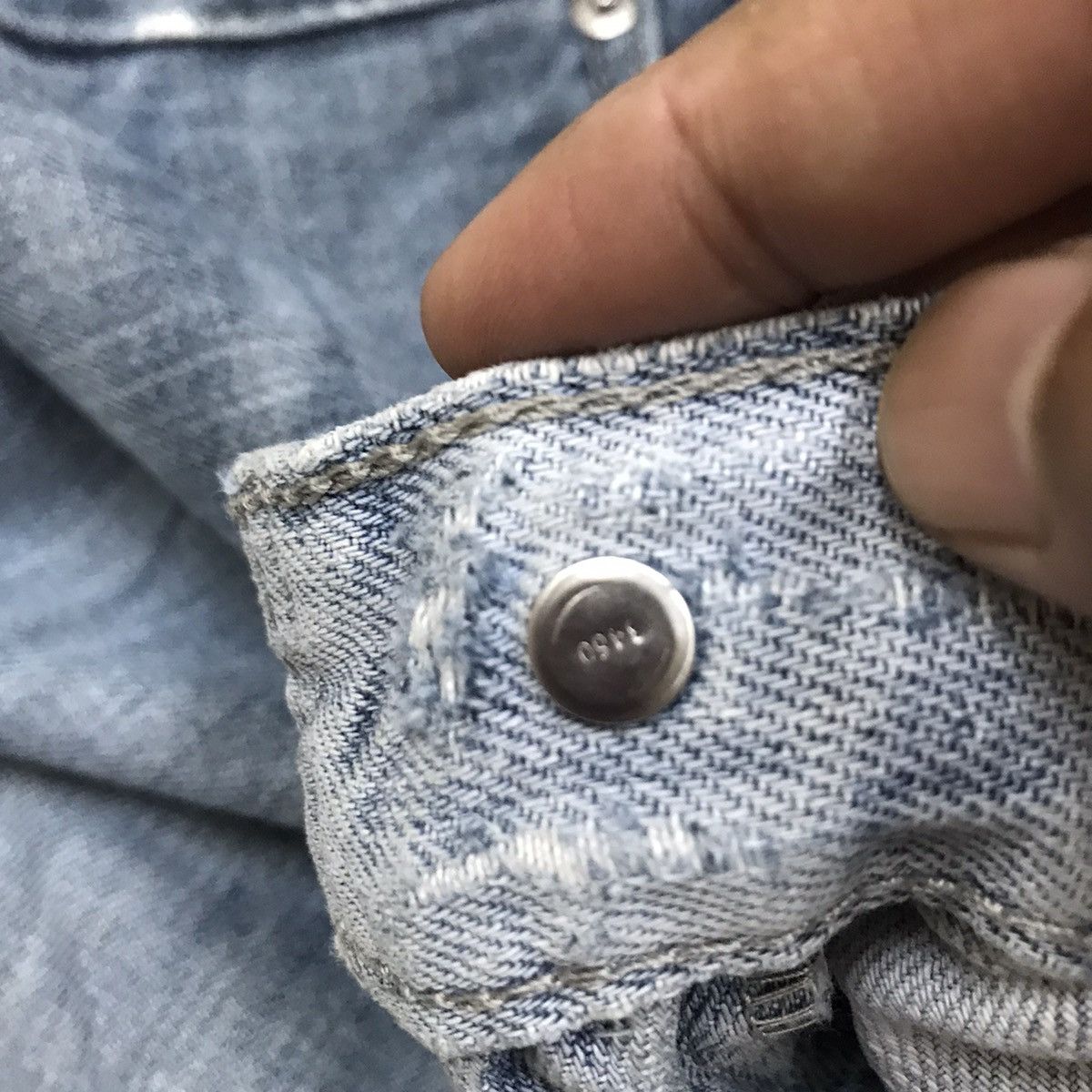 Levi's Vintage Clothing × Vintage Vintage Levis Lot 505 Single R Distressed Denim Jeans Size US 34 / EU 50 - 16 Thumbnail